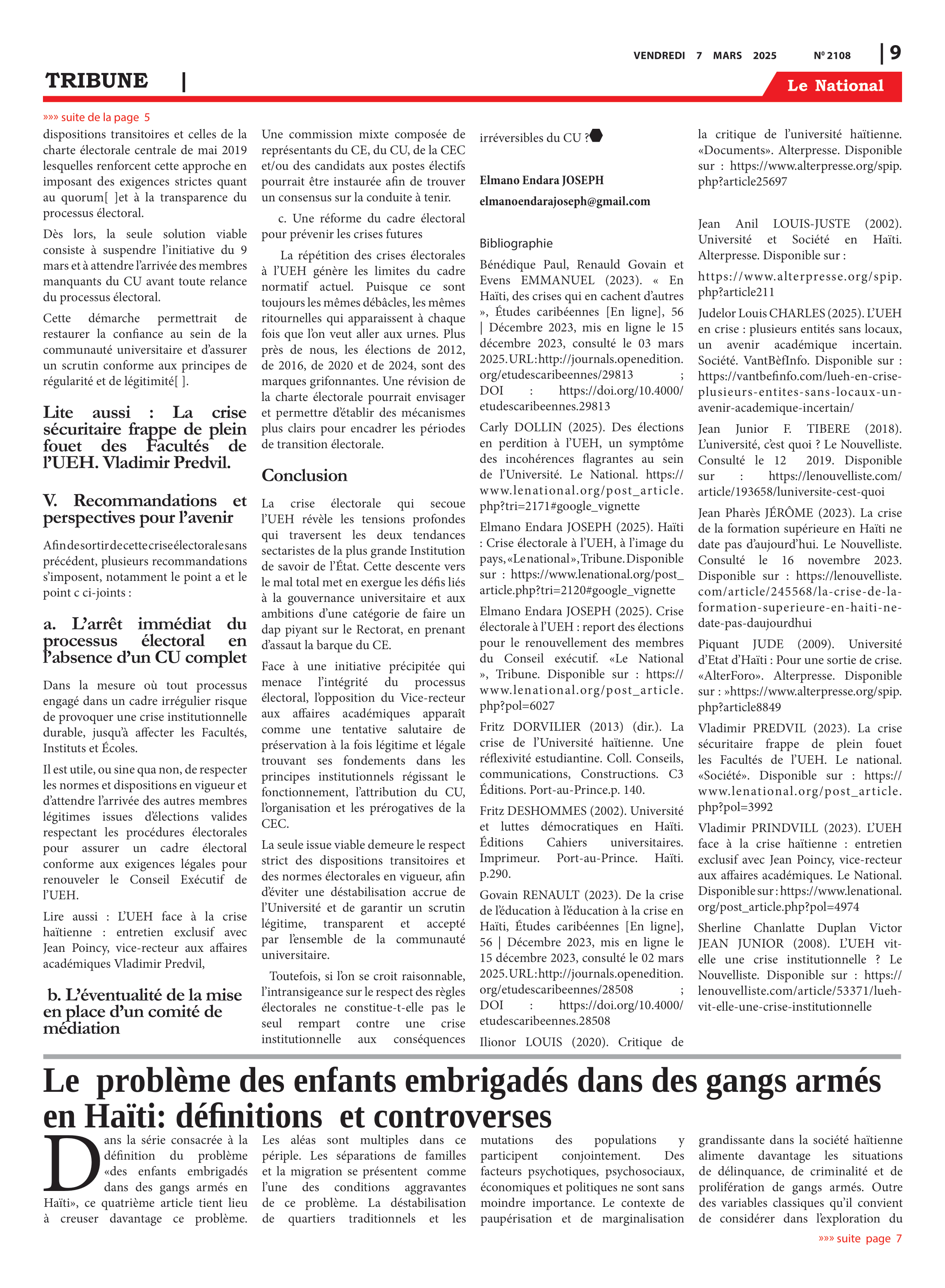Page 9 de l'édition 2108