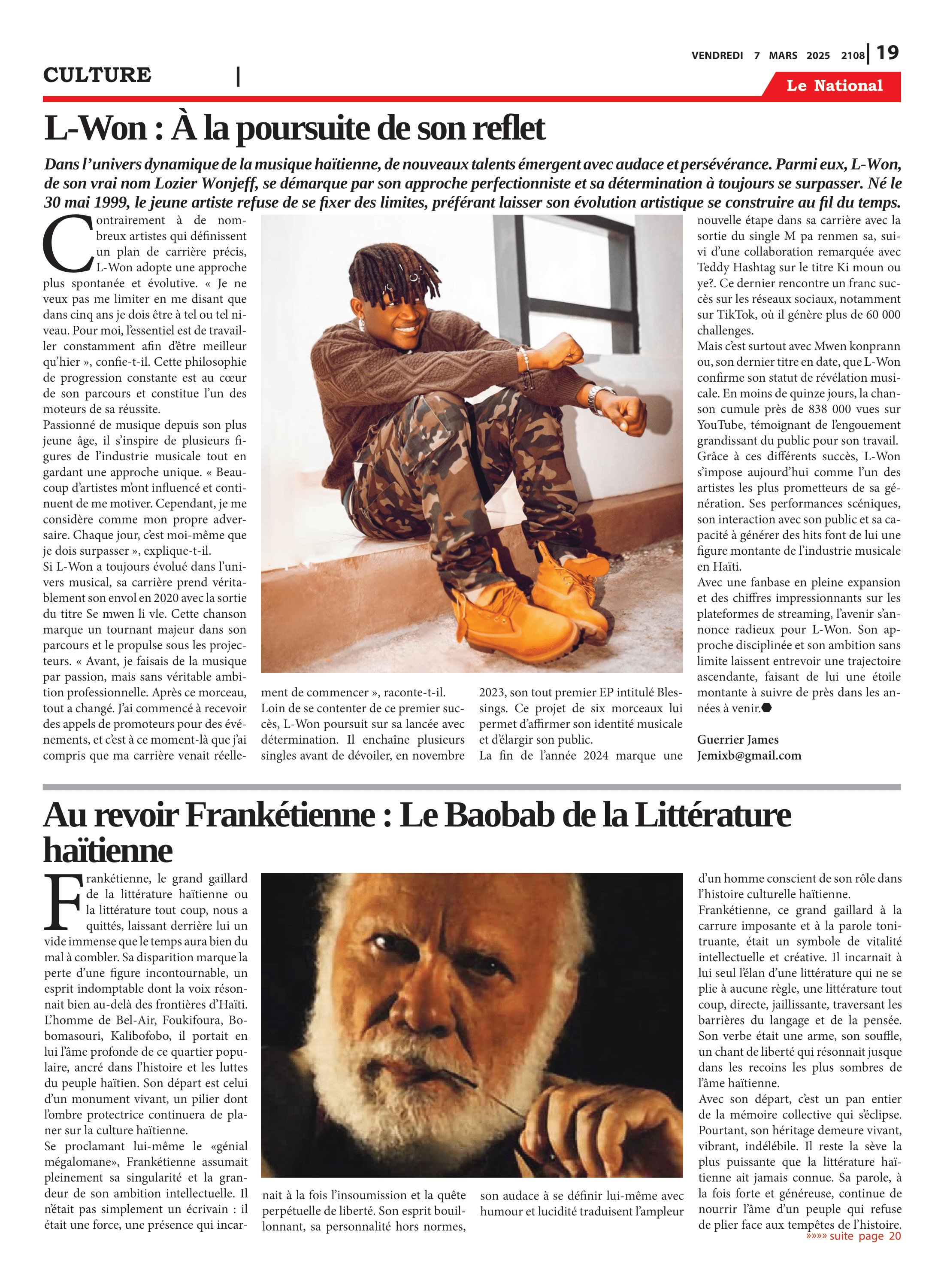 Page 20 de l'édition 2108