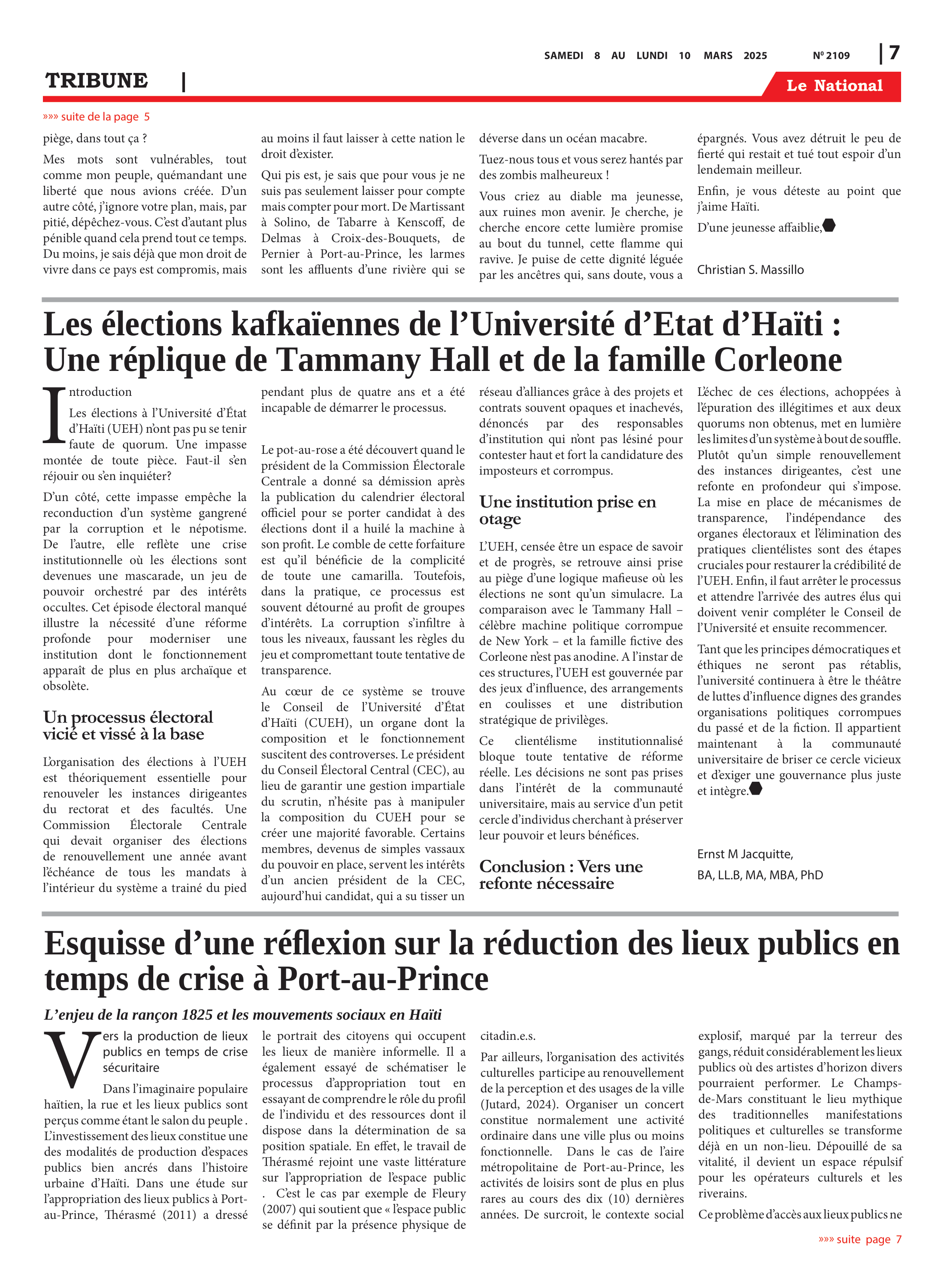 Page 7 de l'édition 2109