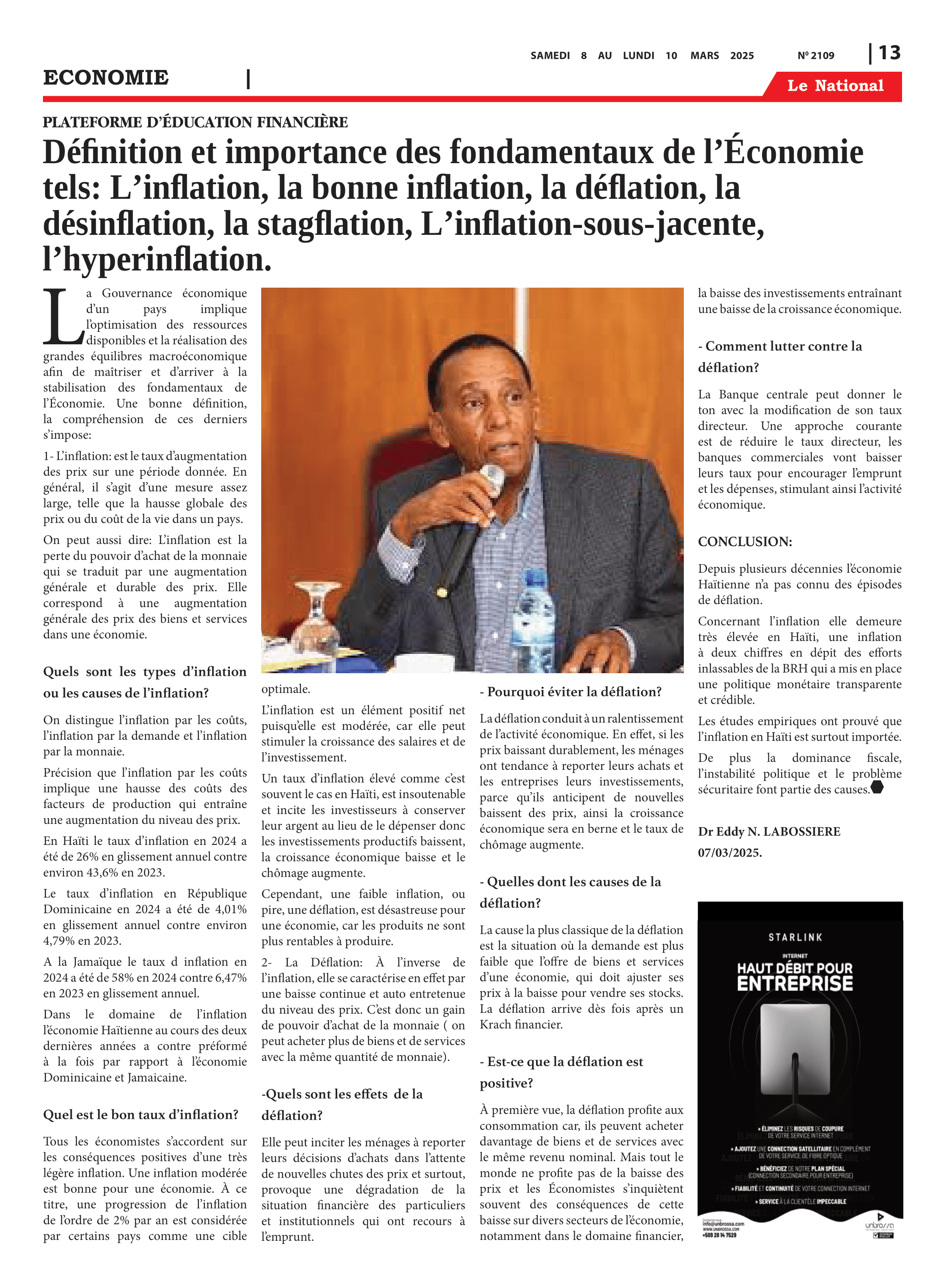 Page 13 de l'édition 2109