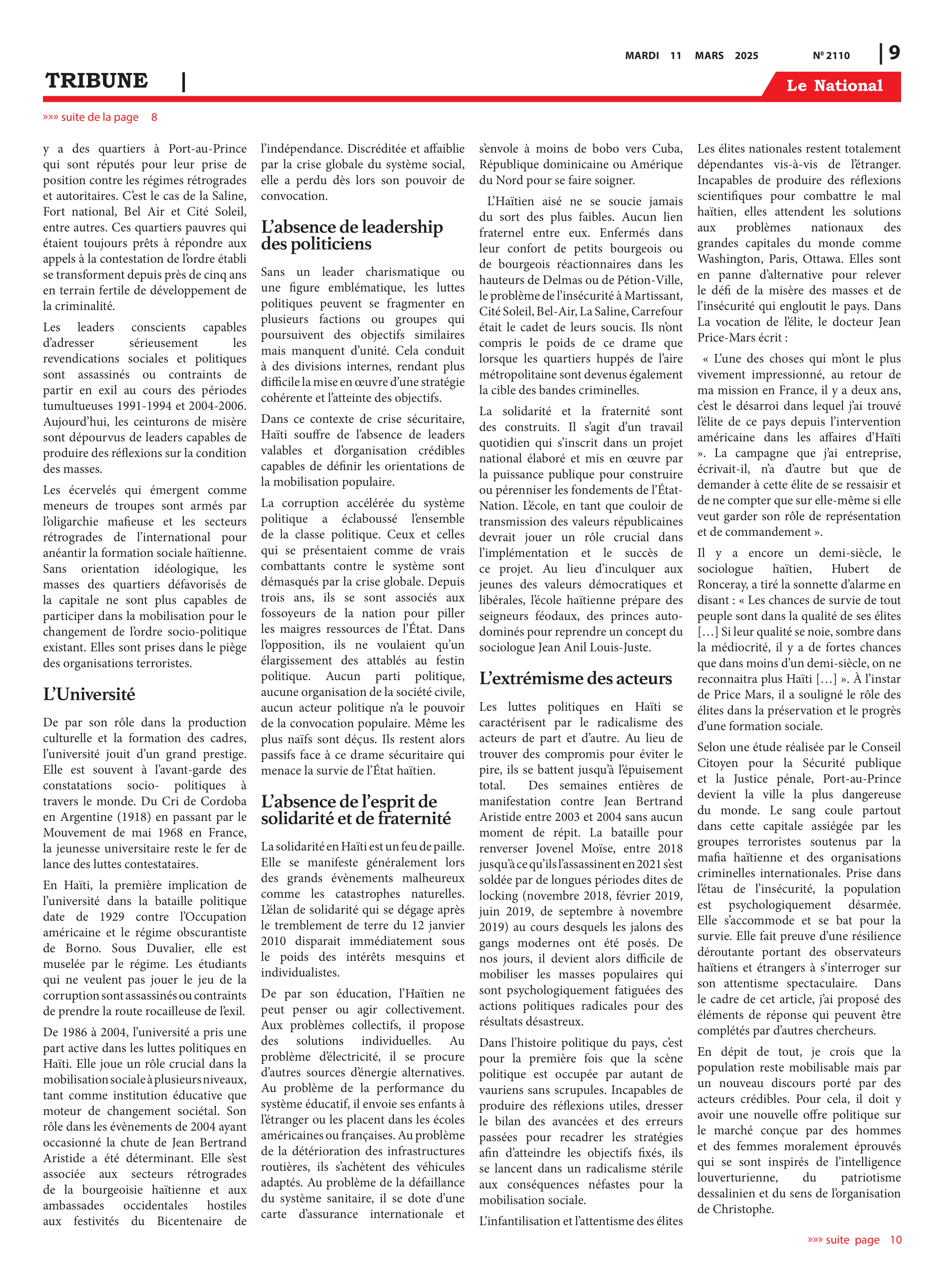 Page 9 de l'édition 2110