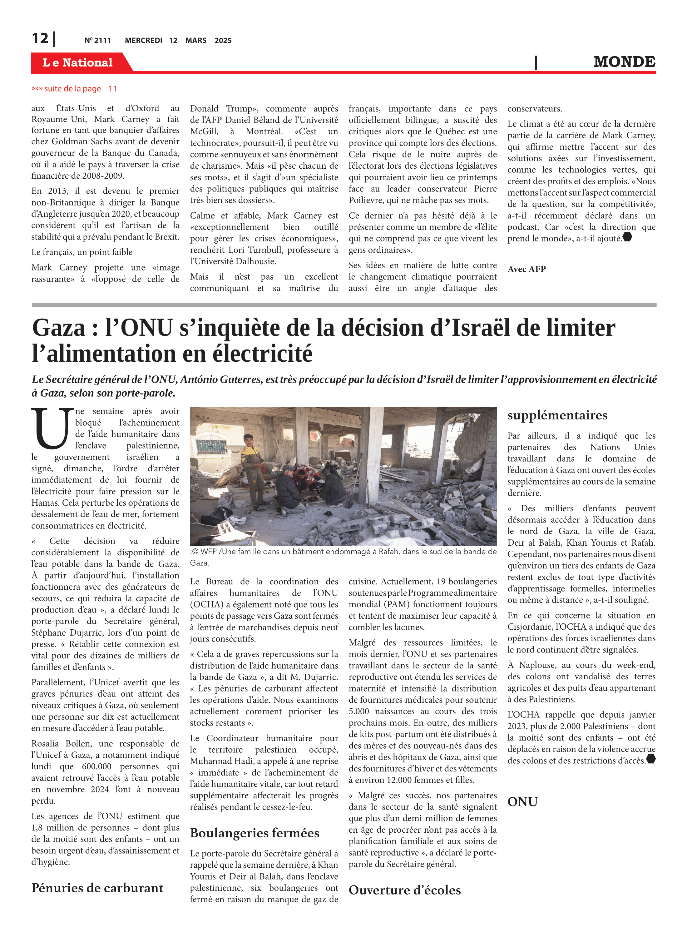 Page 12 de l'édition 2111