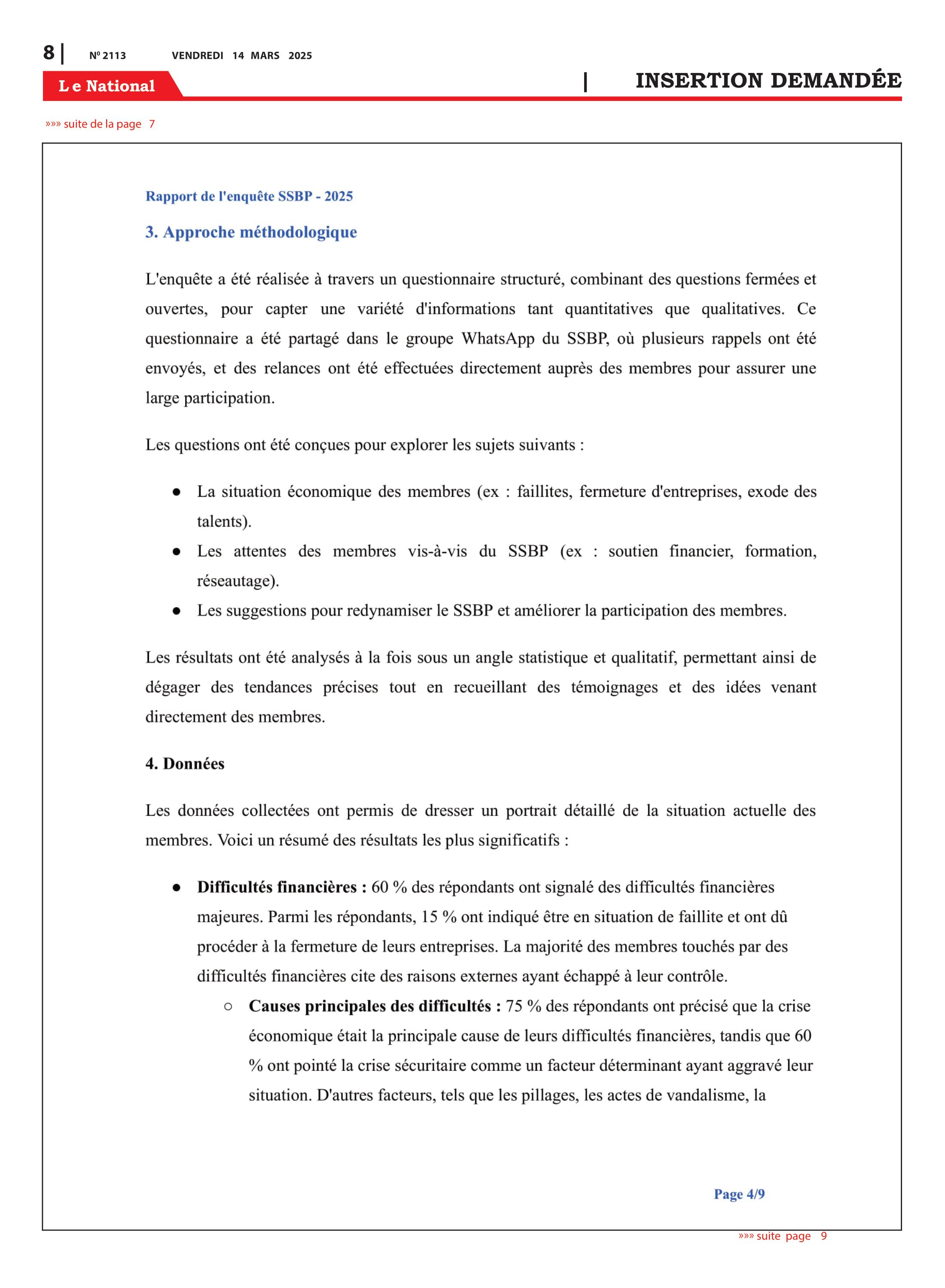 Page 8 de l'édition 2113