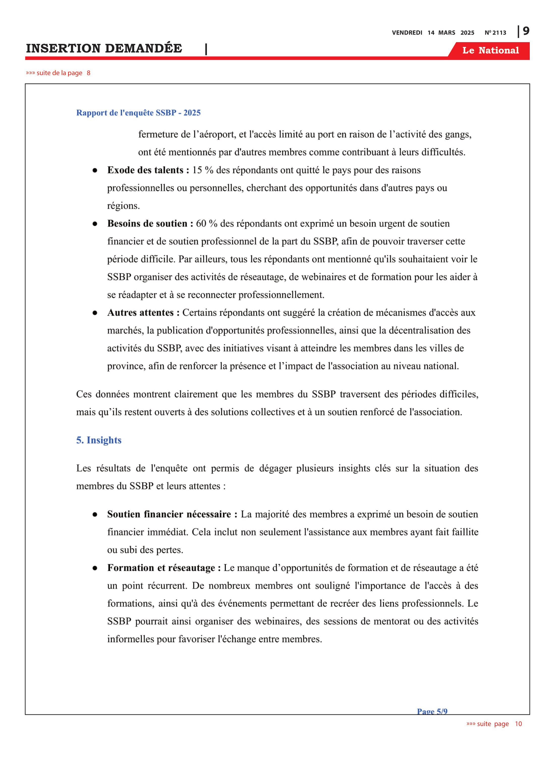 Page 9 de l'édition 2113