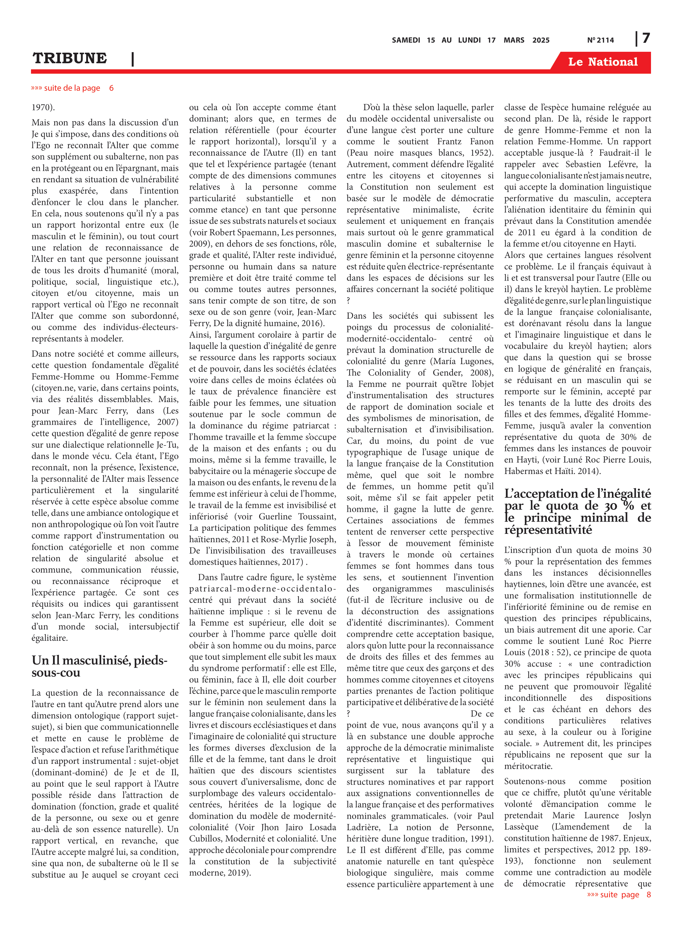 Page 7 de l'édition 2114
