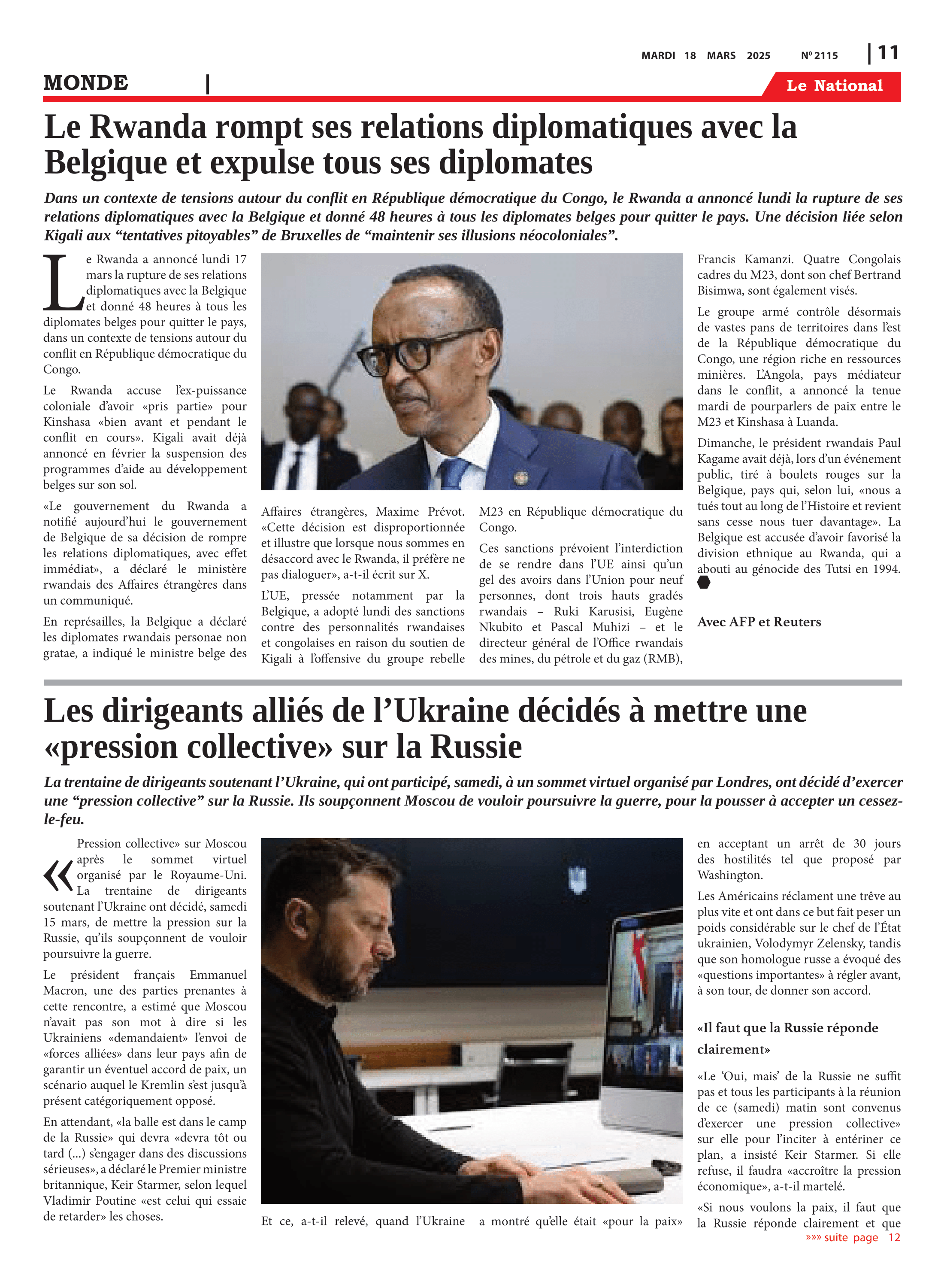 Page 11 de l'édition 2115