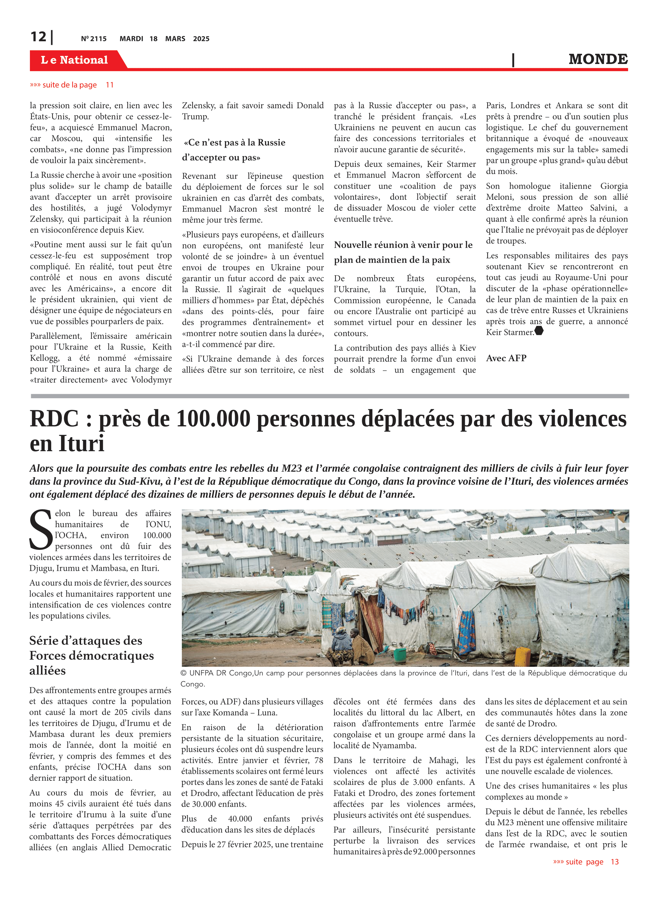 Page 12 de l'édition 2115