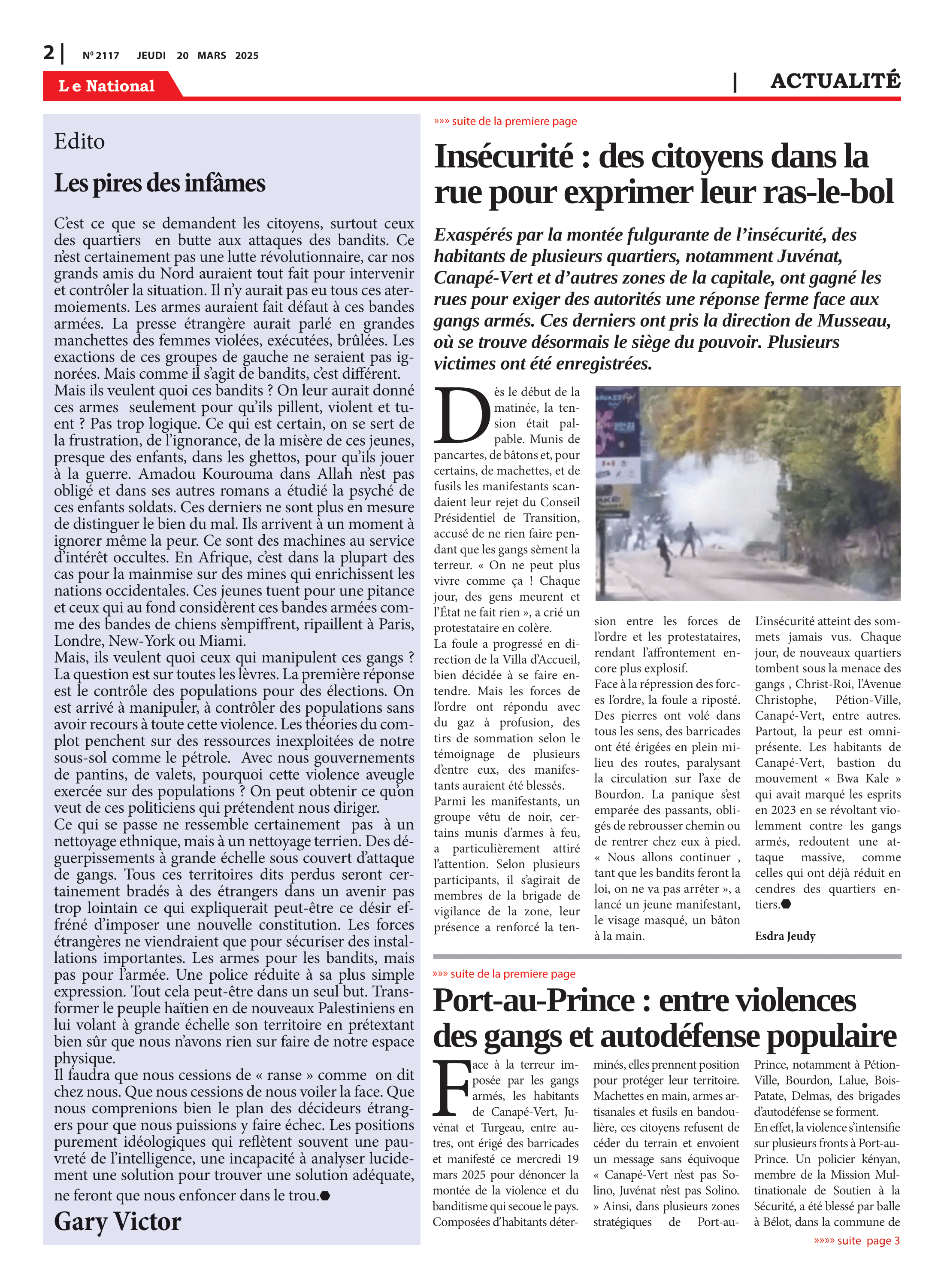 Page 2 de l'édition 2117