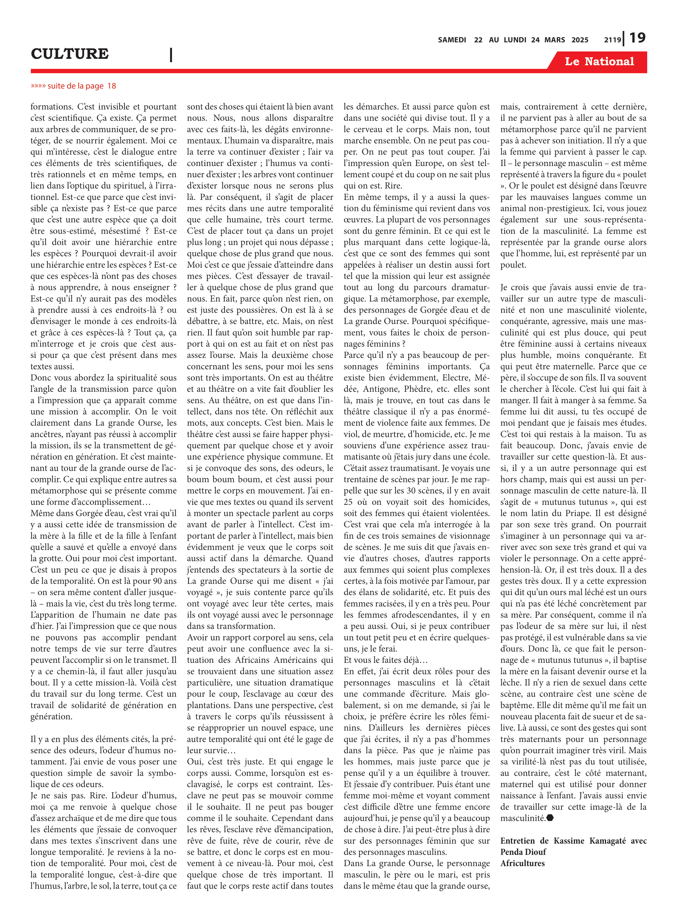 Page 19 de l'édition 2119
