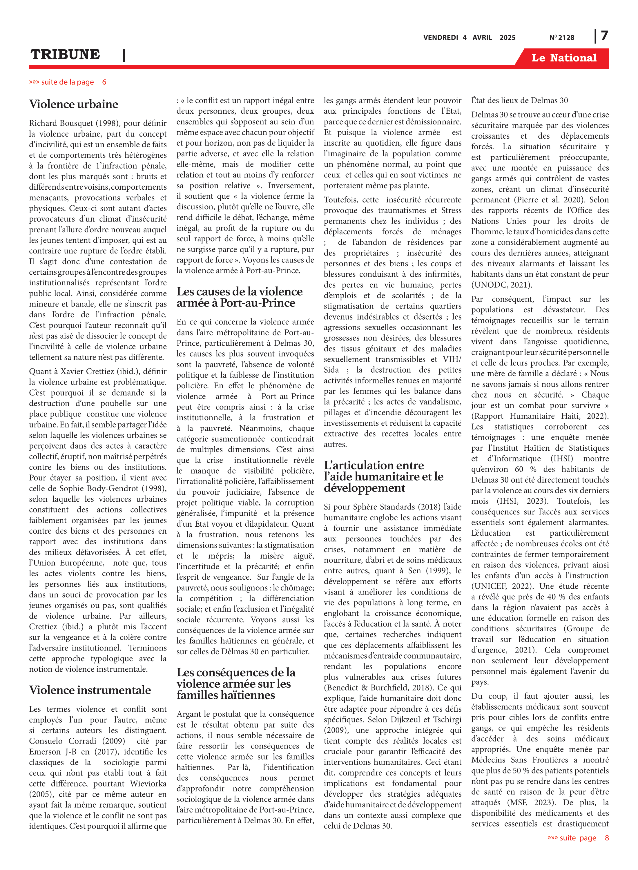 Page 7 de l'édition 2128