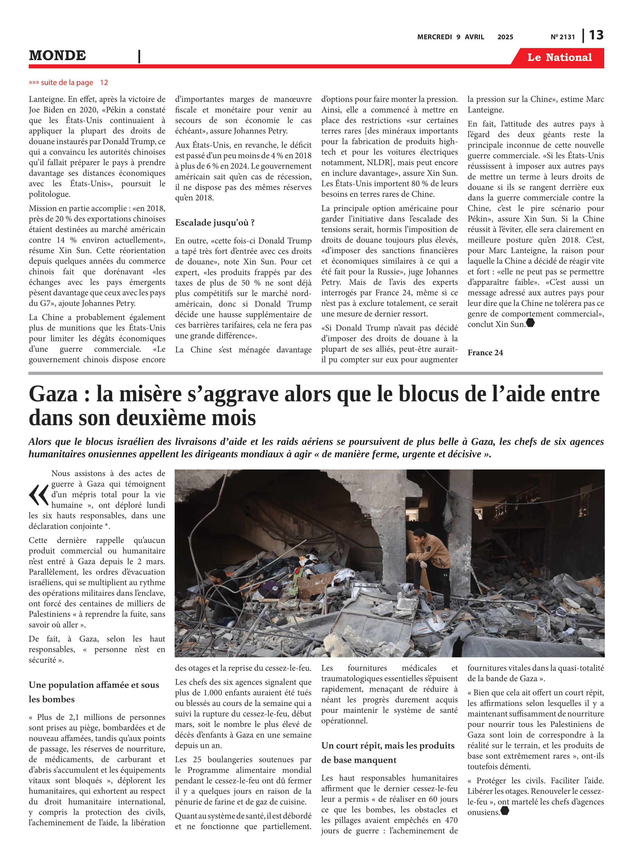 Page 13 de l'édition 2131
