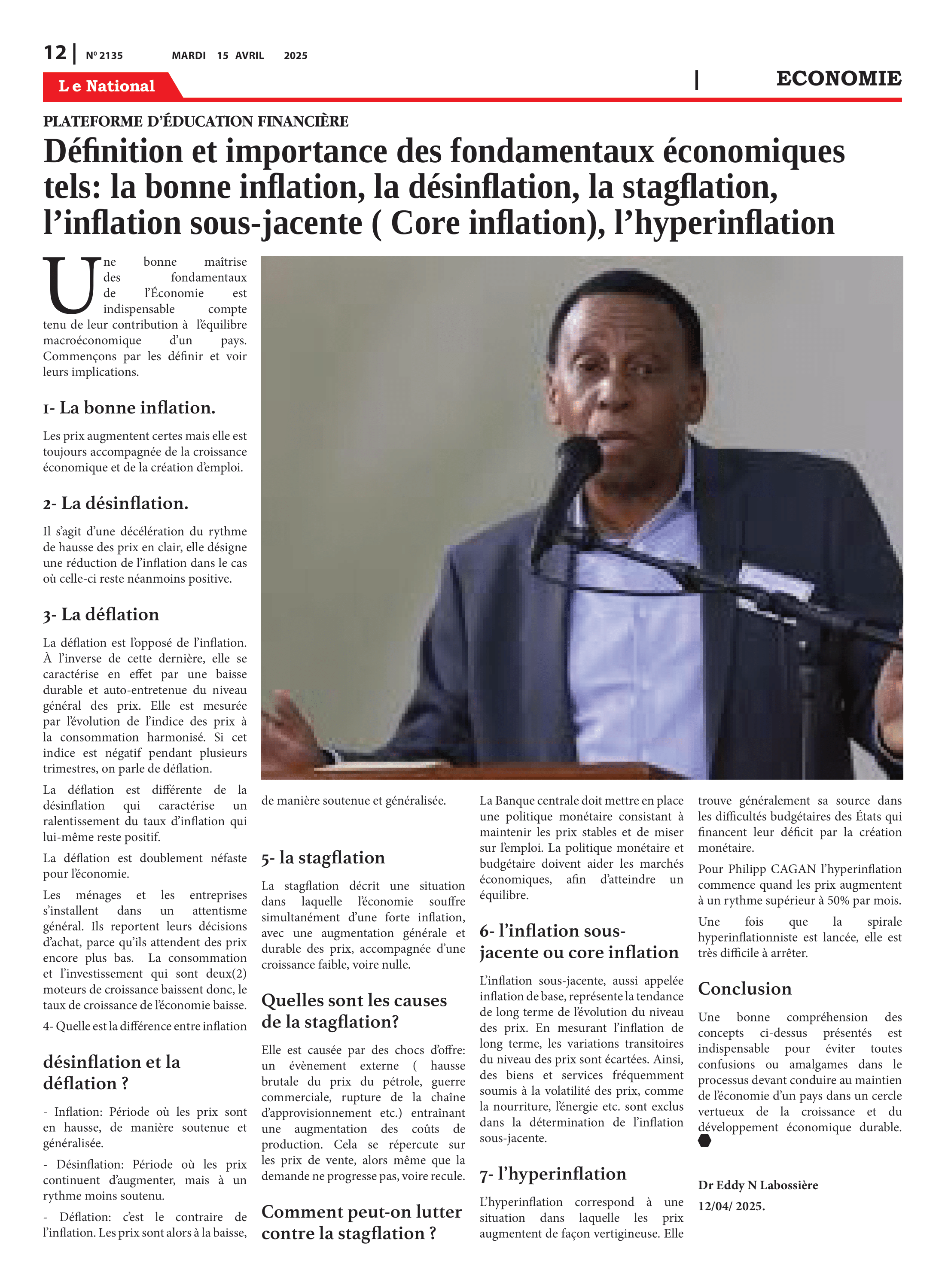 Page 12 de l'édition 2135