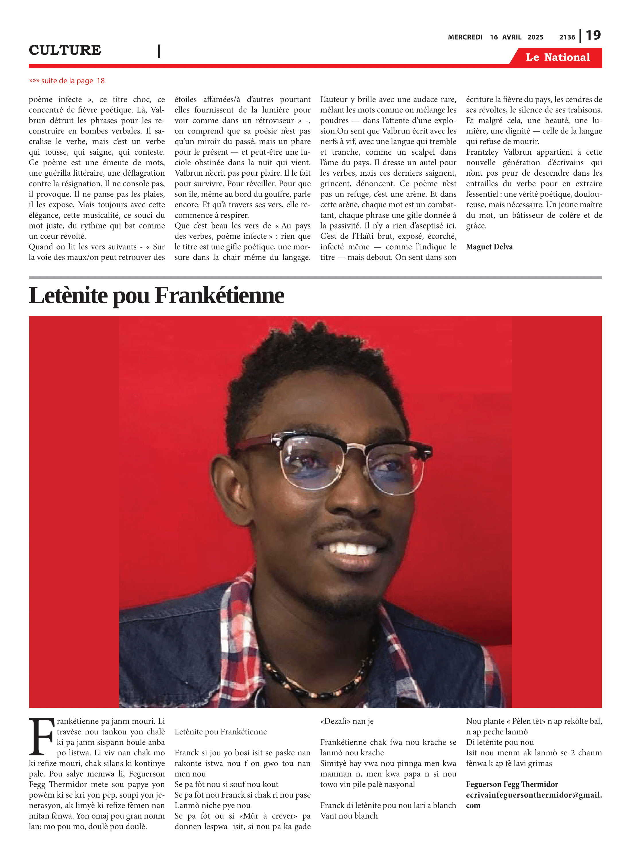 Page 19 de l'édition 2136