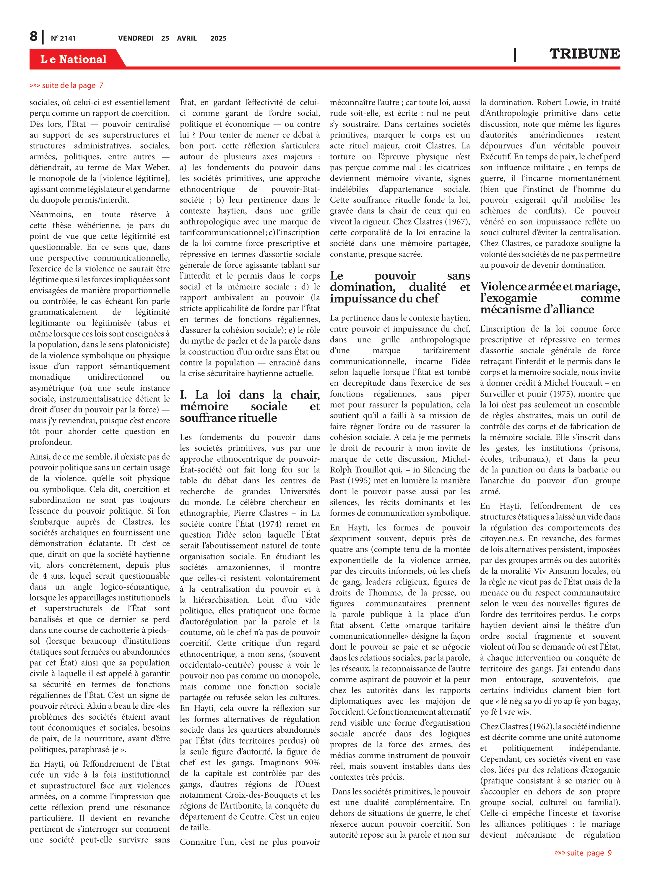 Page 8 de l'édition 2141