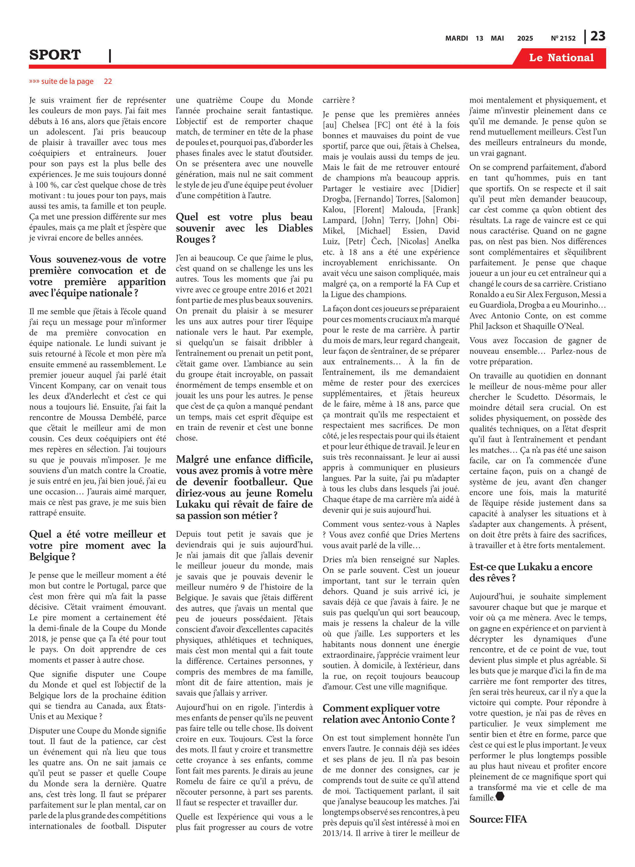 Page 23 de l'édition 2152