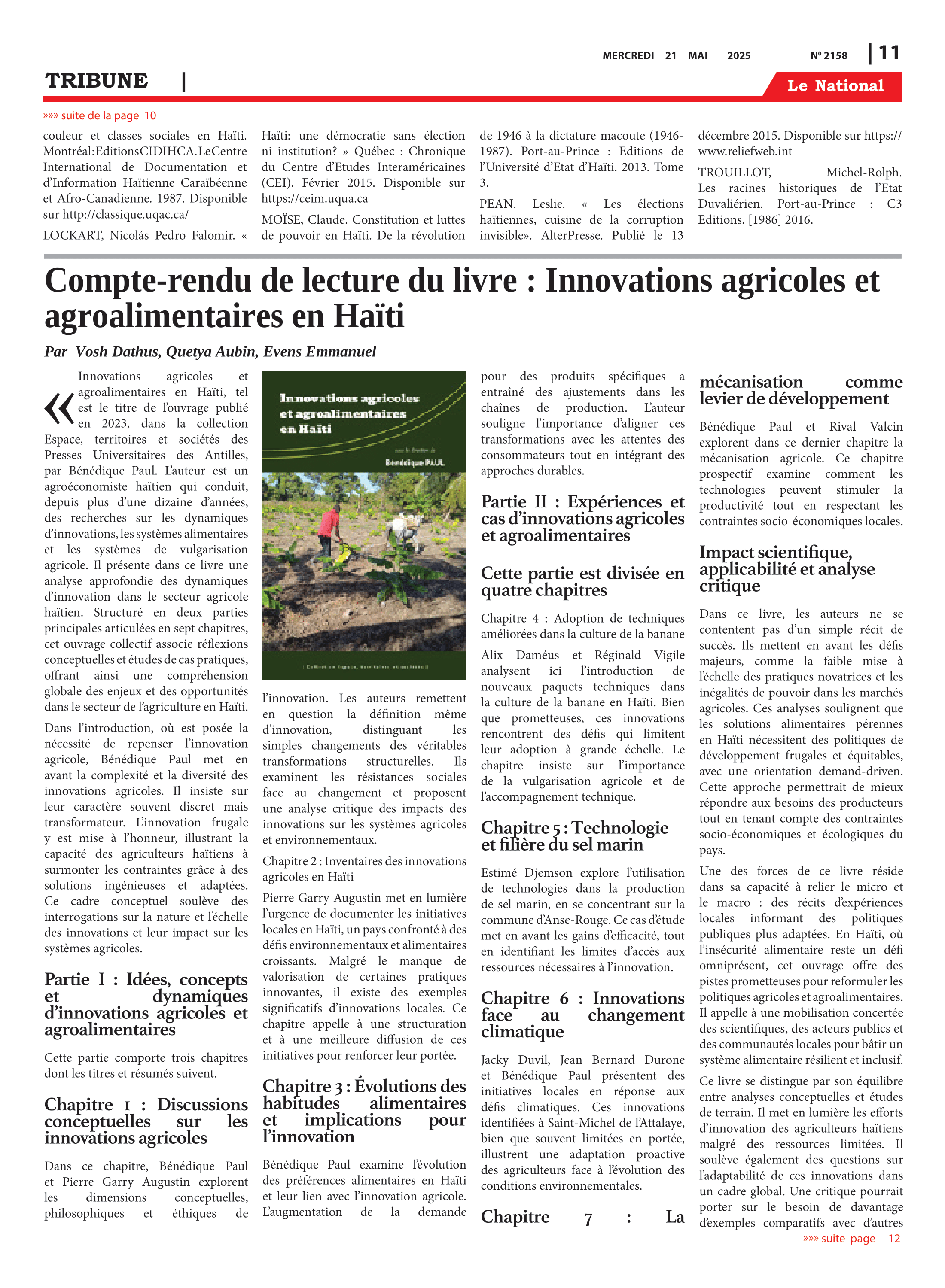 Page 11 de l'édition 2158