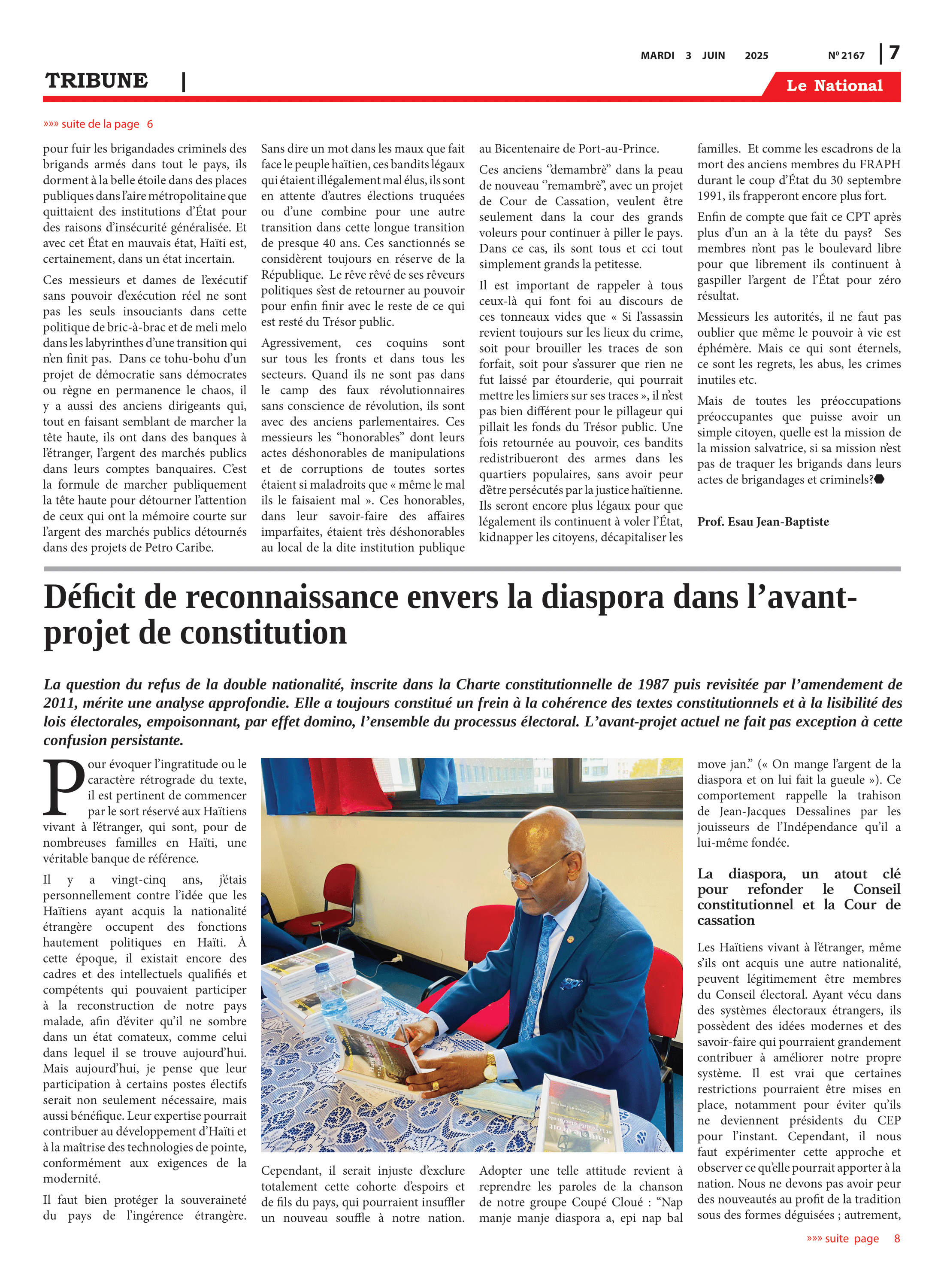Page 7 de l'édition 2167