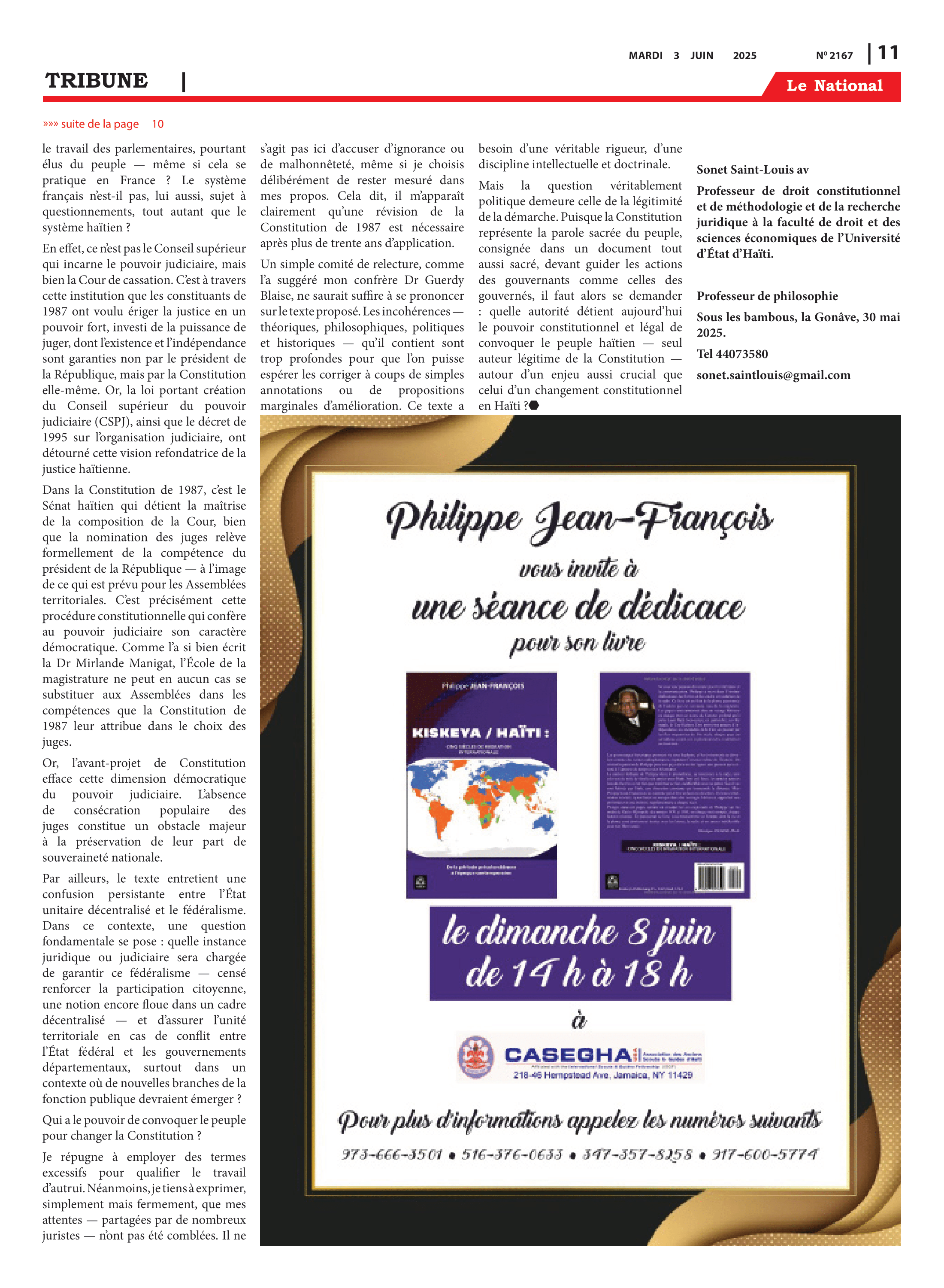 Page 11 de l'édition 2167