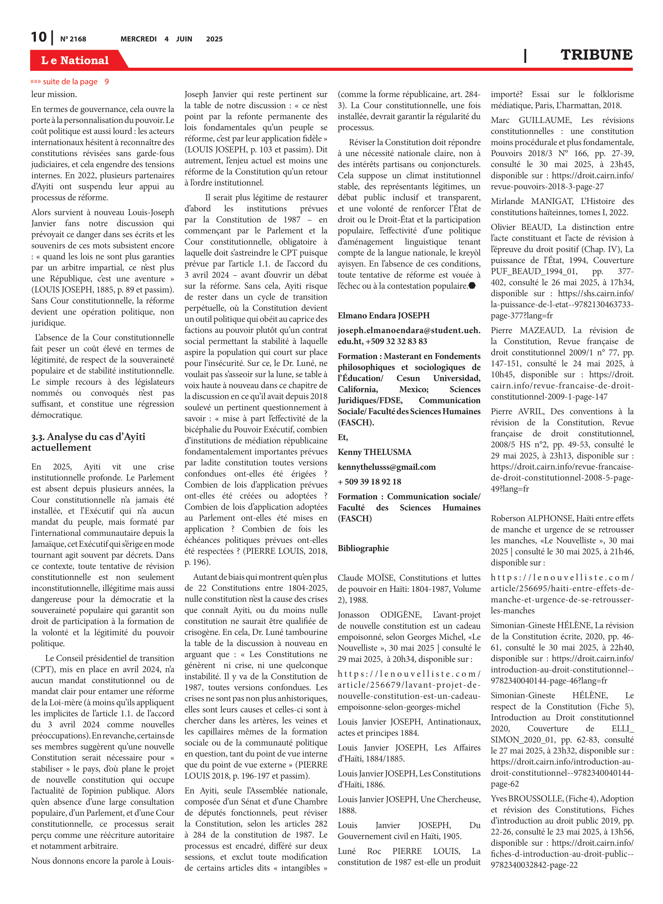 Page 10 de l'édition 2168