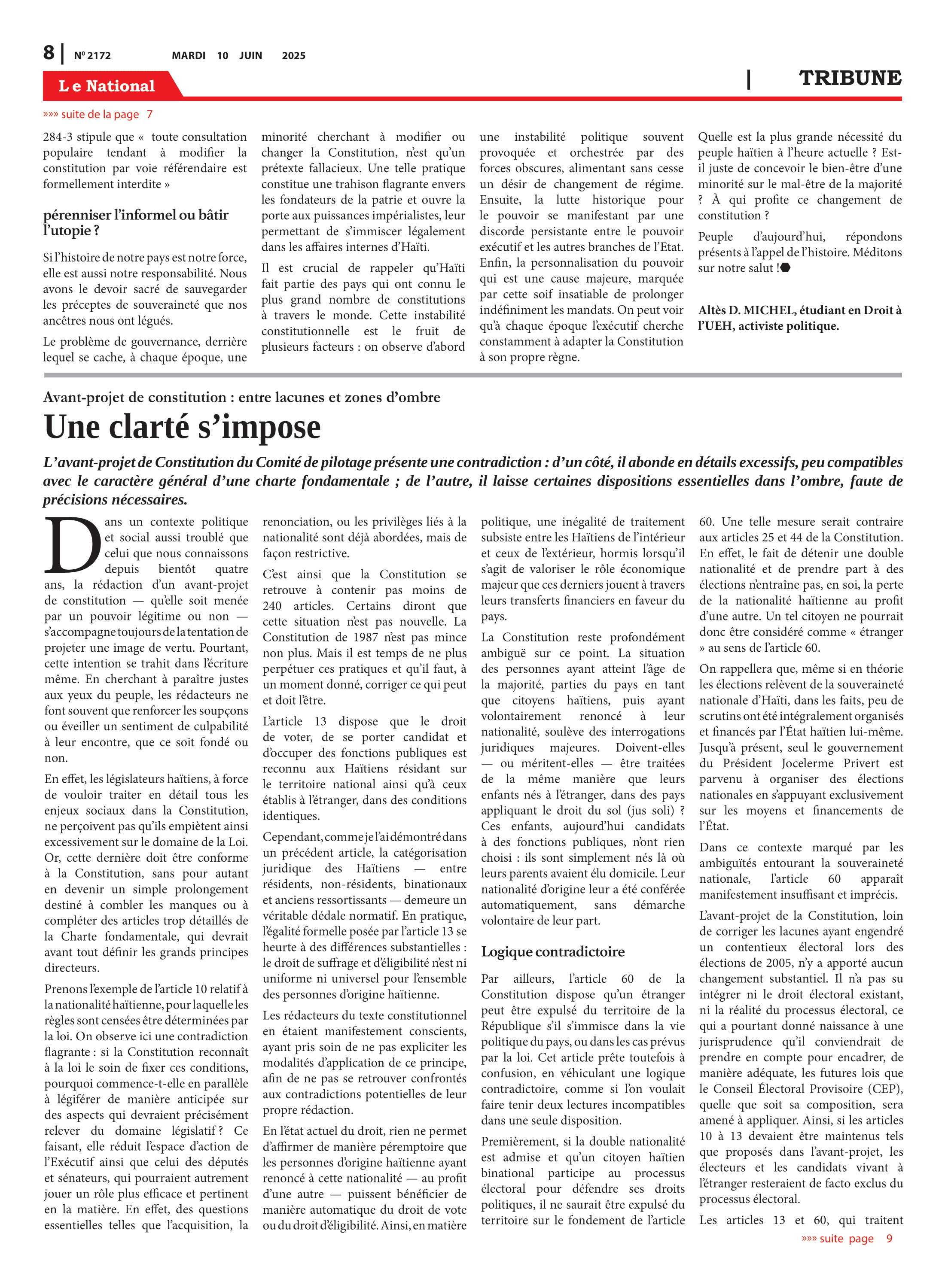 Page 8 de l'édition 2172