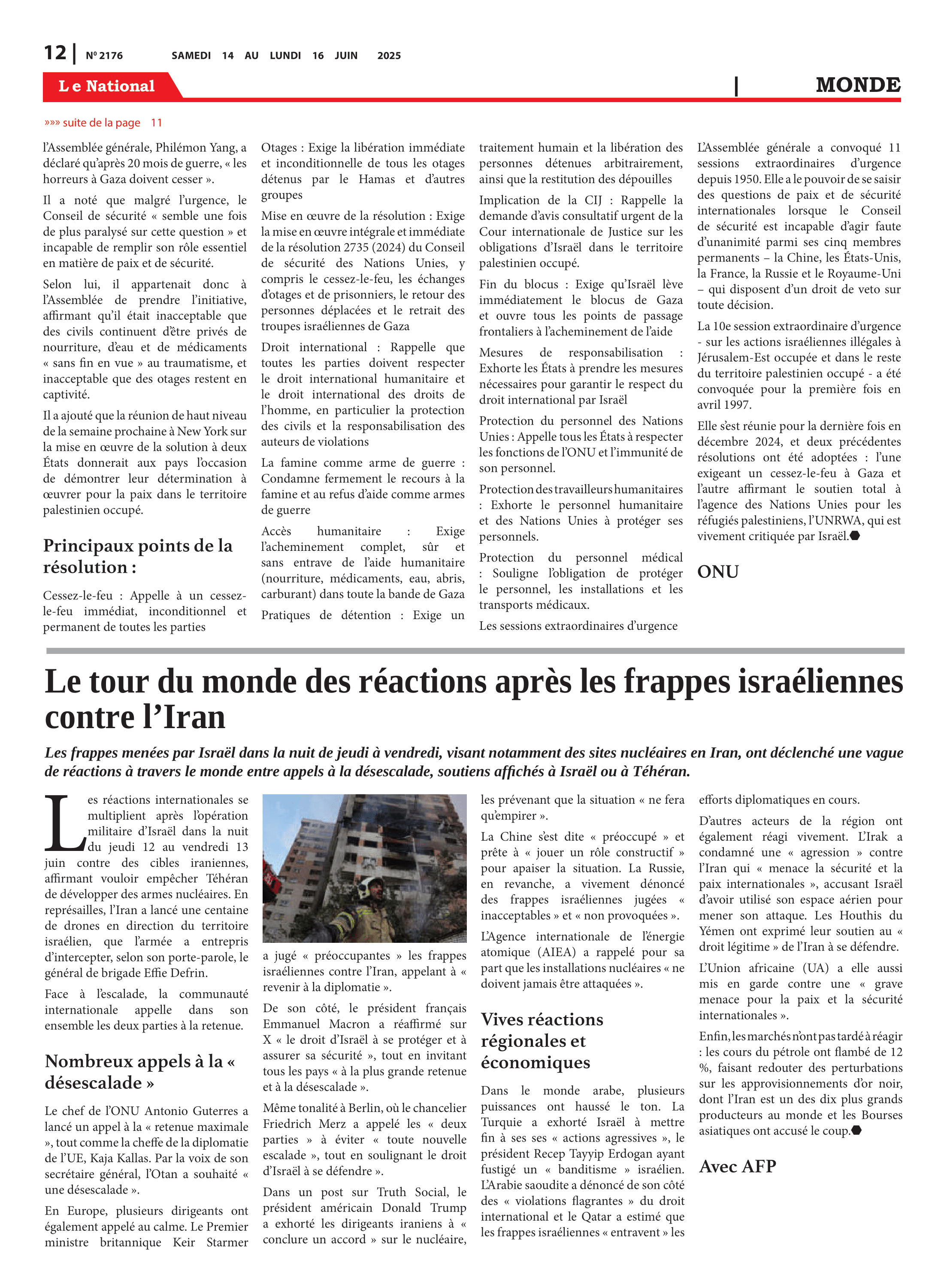 Page 12 de l'édition 2176