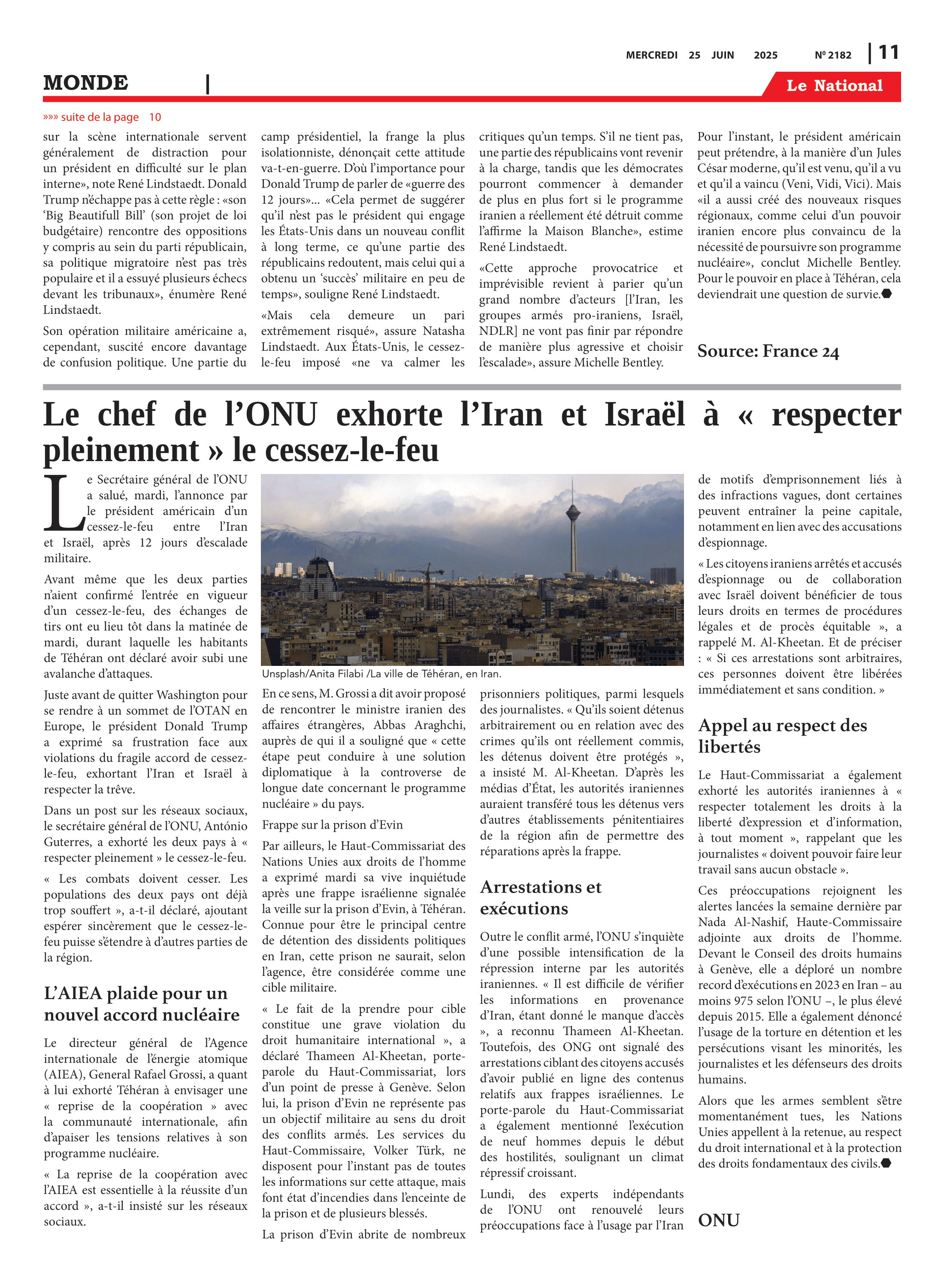 Page 11 de l'édition 2182