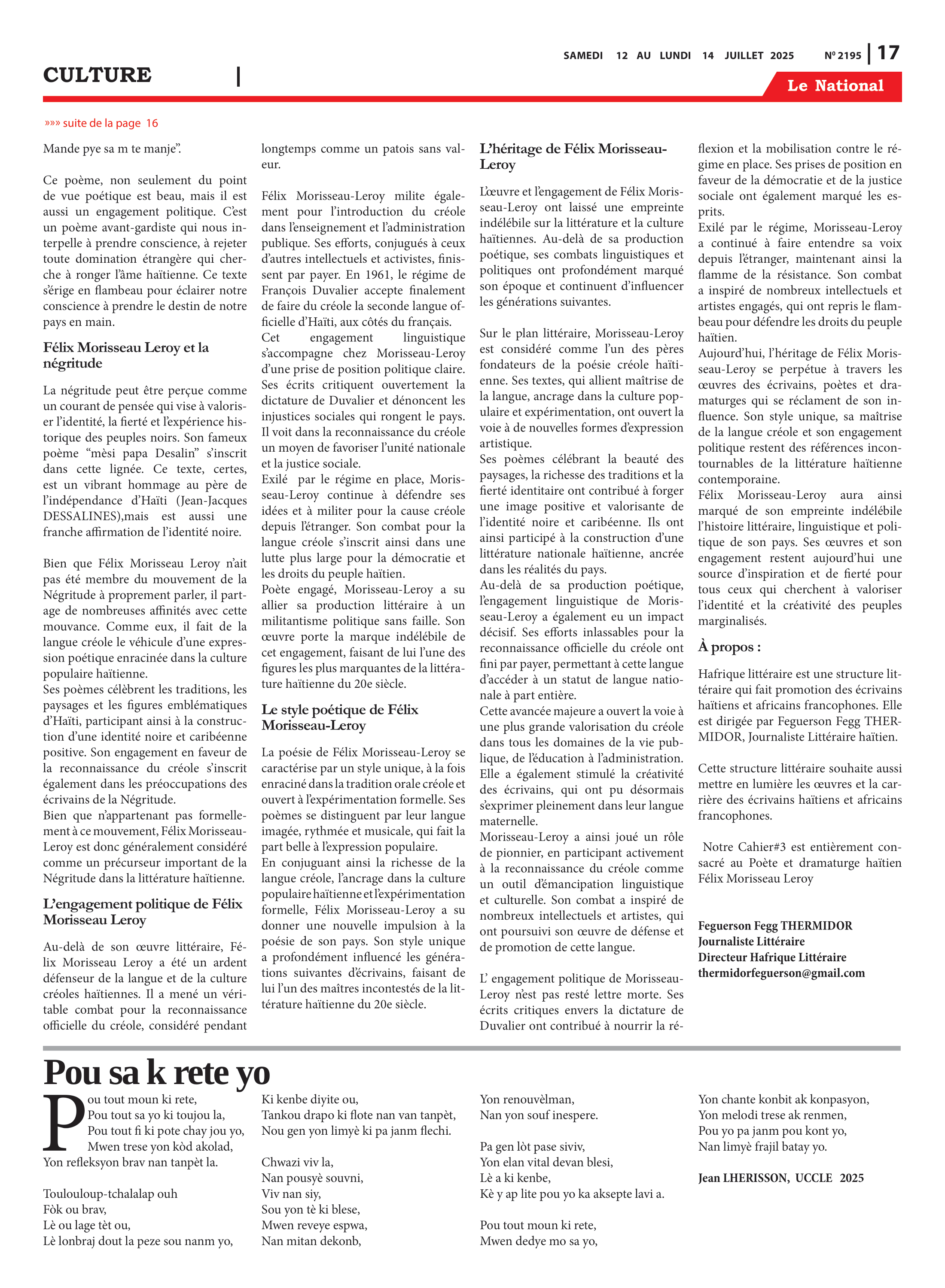 Page 17 de l'édition 2195