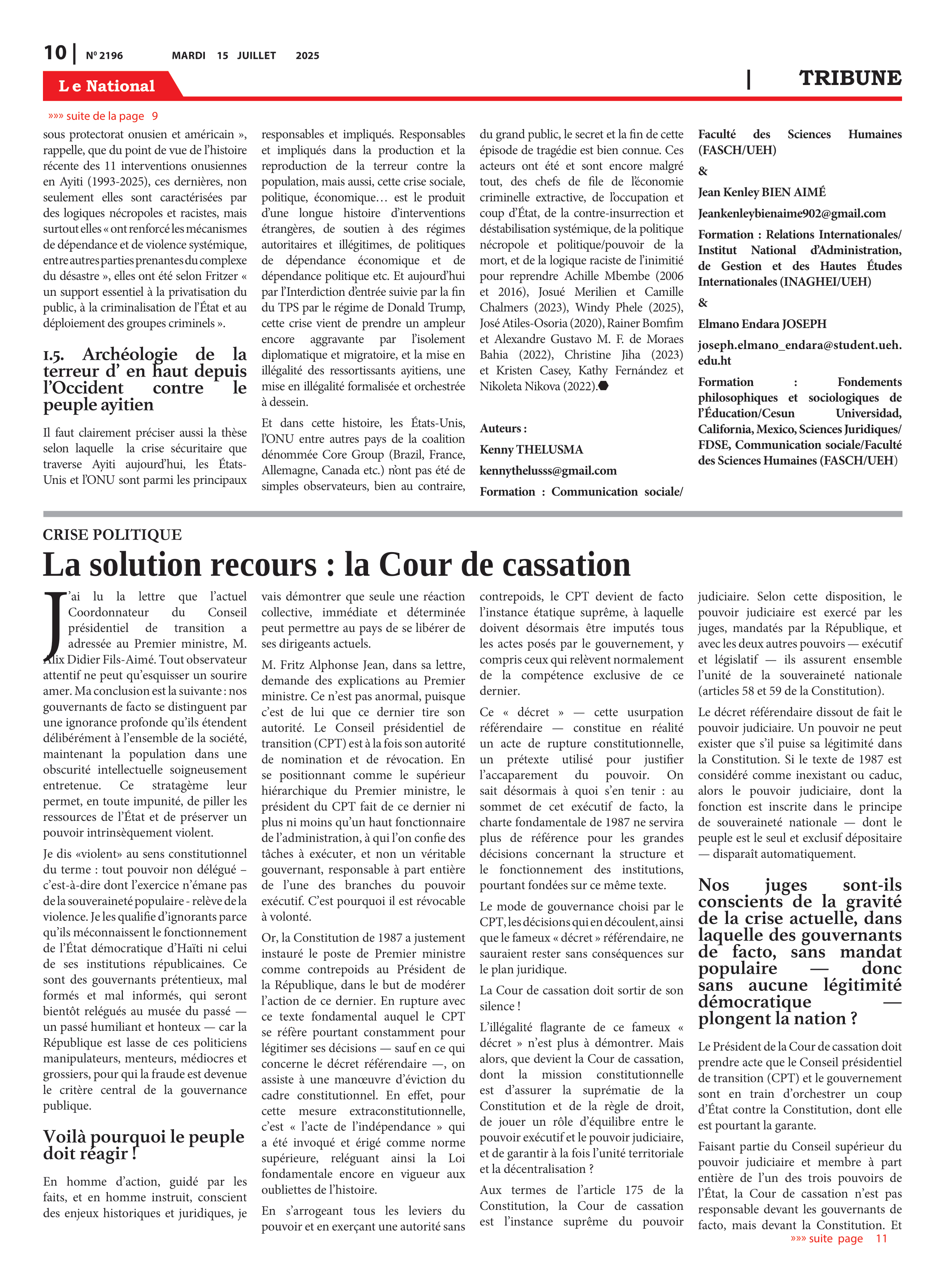 Page 10 de l'édition 2196