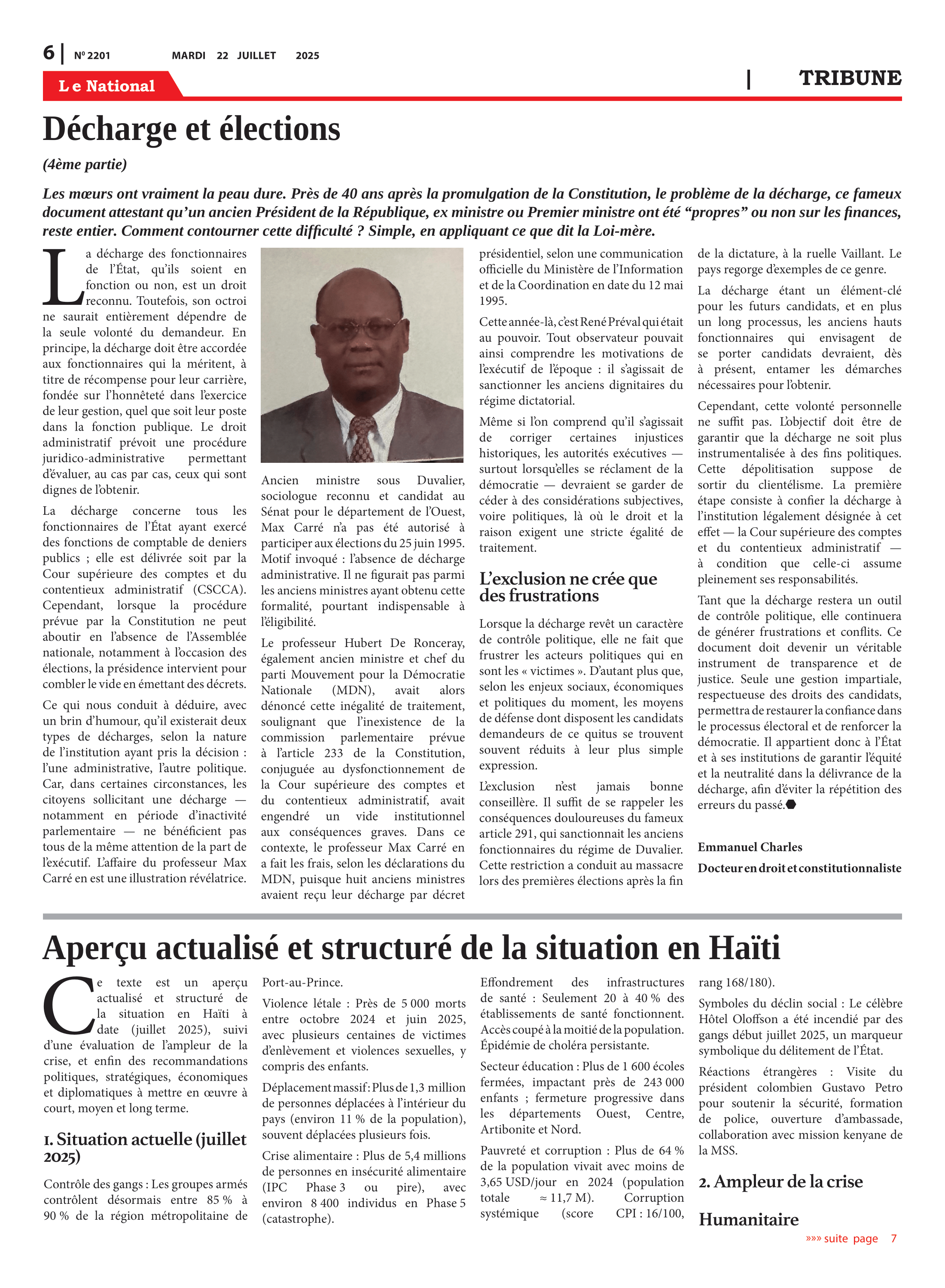 Page 6 de l'édition 2201