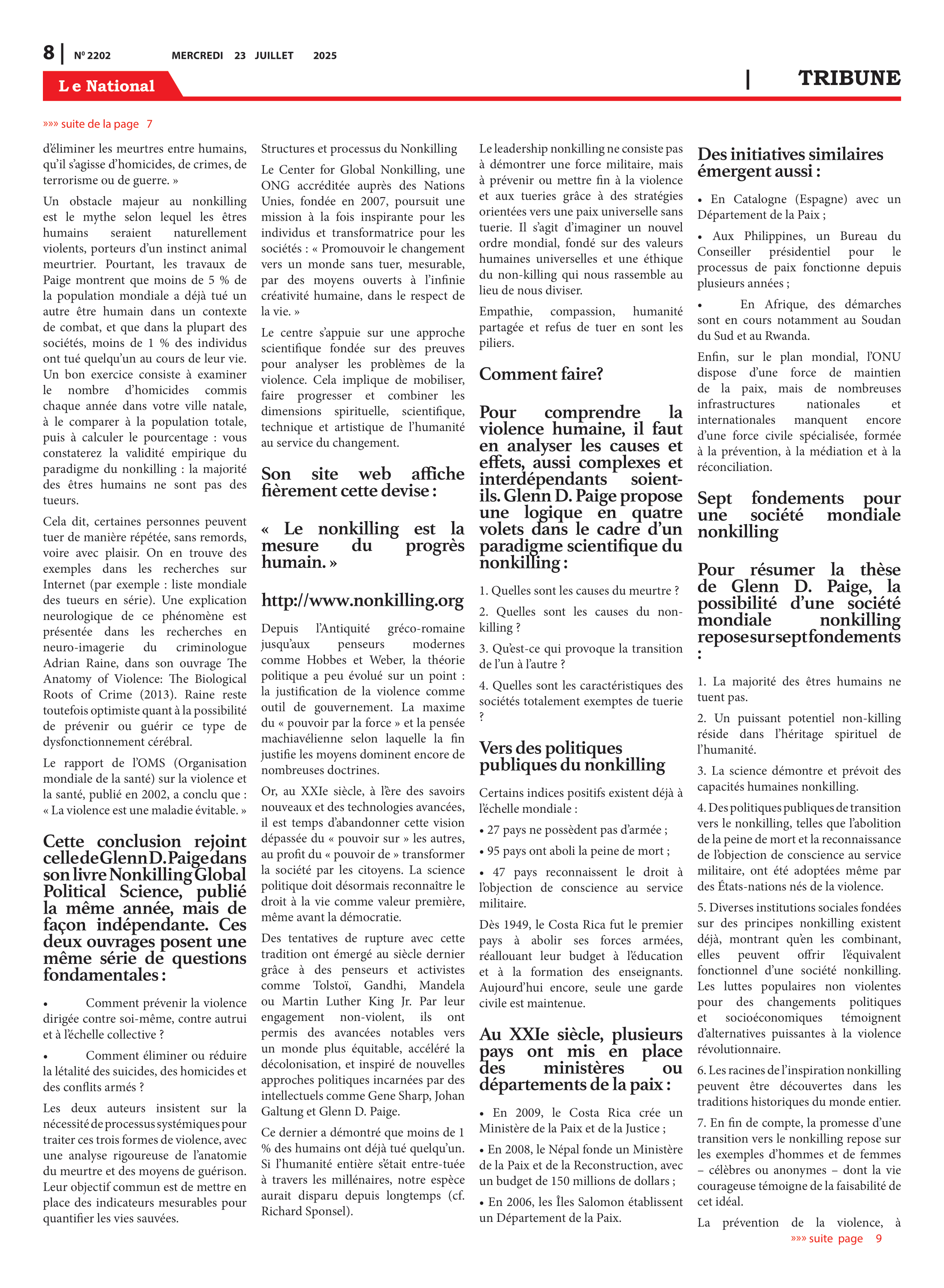 Page 8 de l'édition 2202