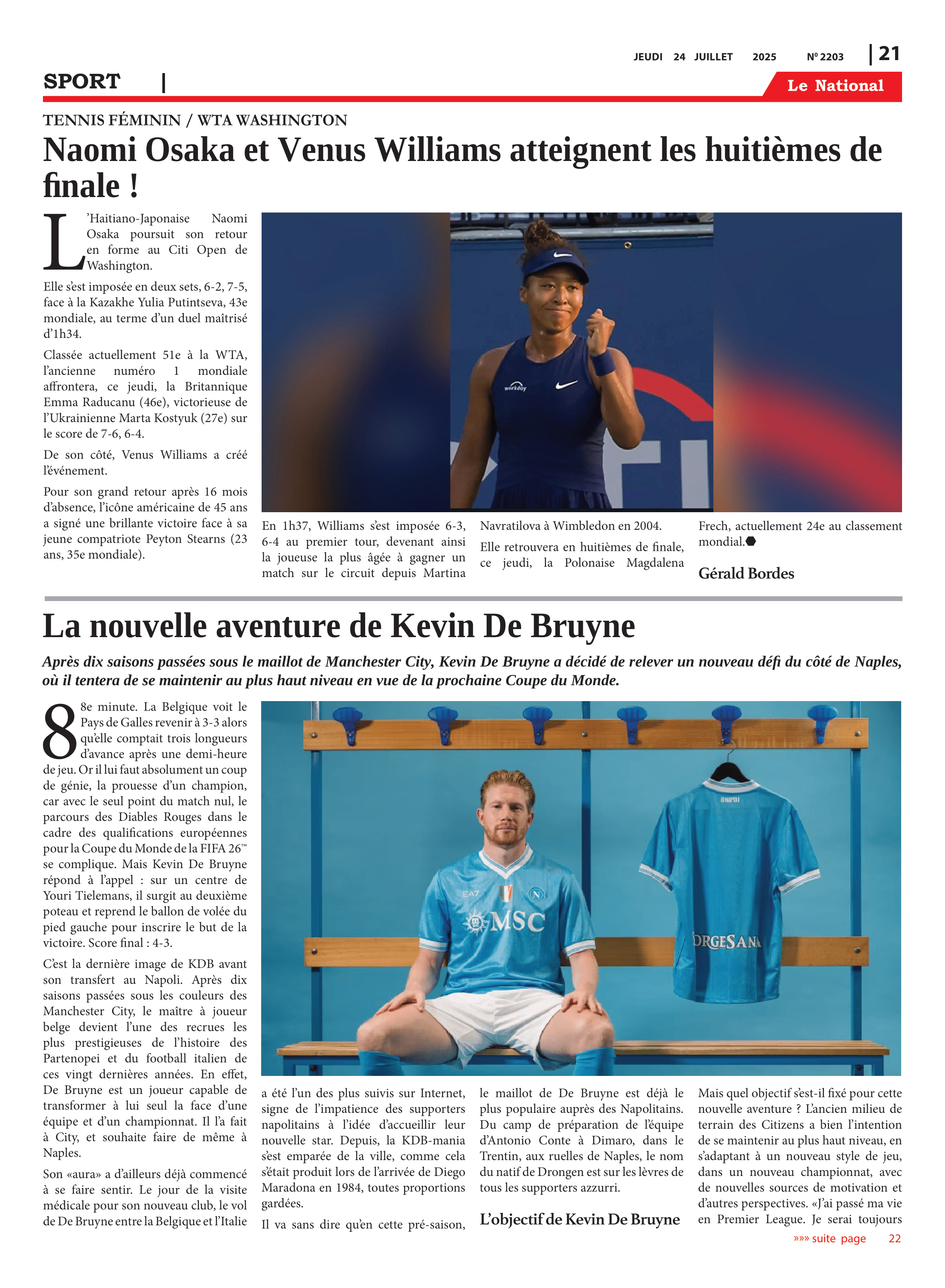 Page 22 de l'édition 2203