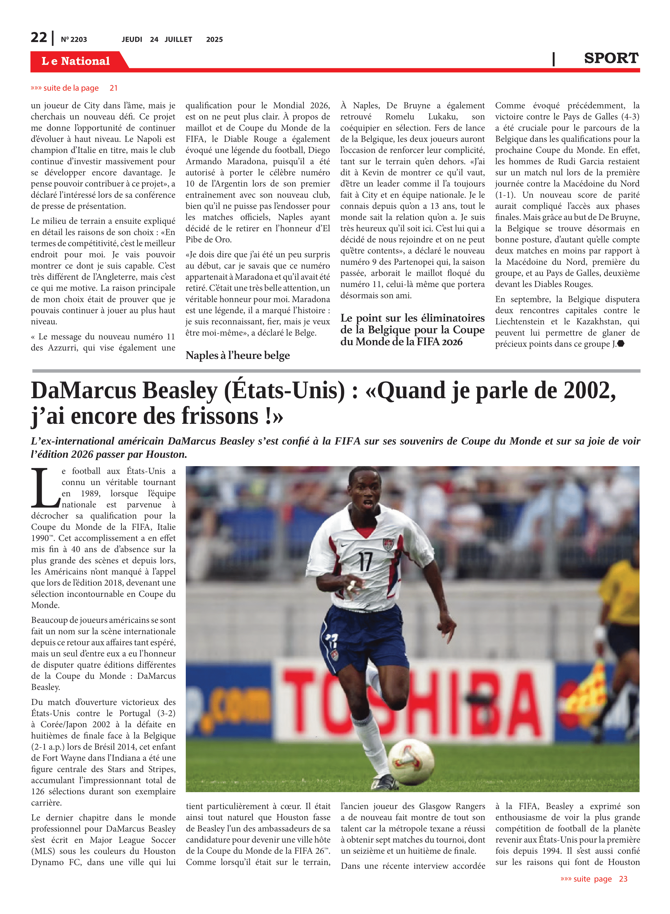 Page 23 de l'édition 2203