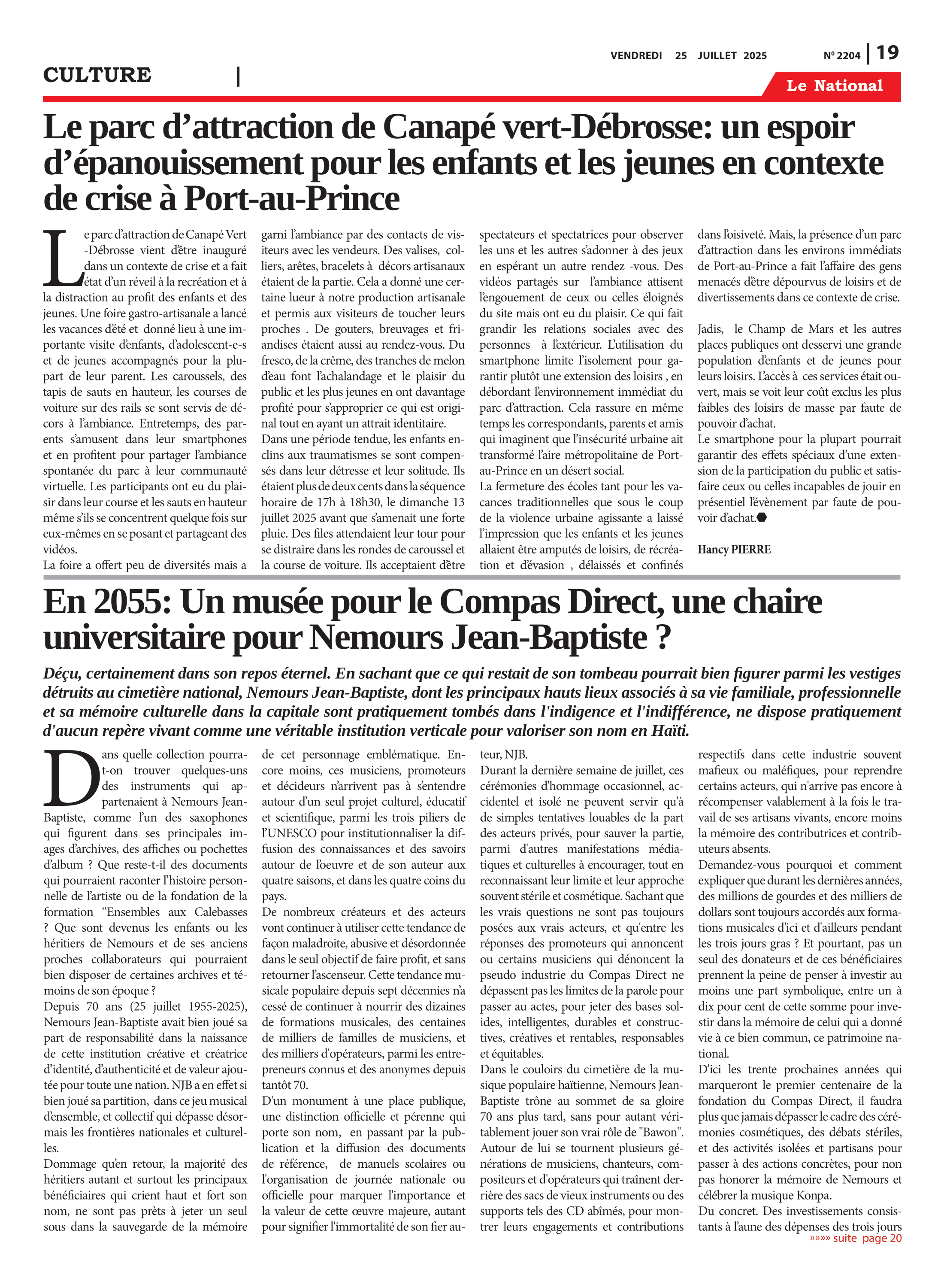 Page 19 de l'édition 2204
