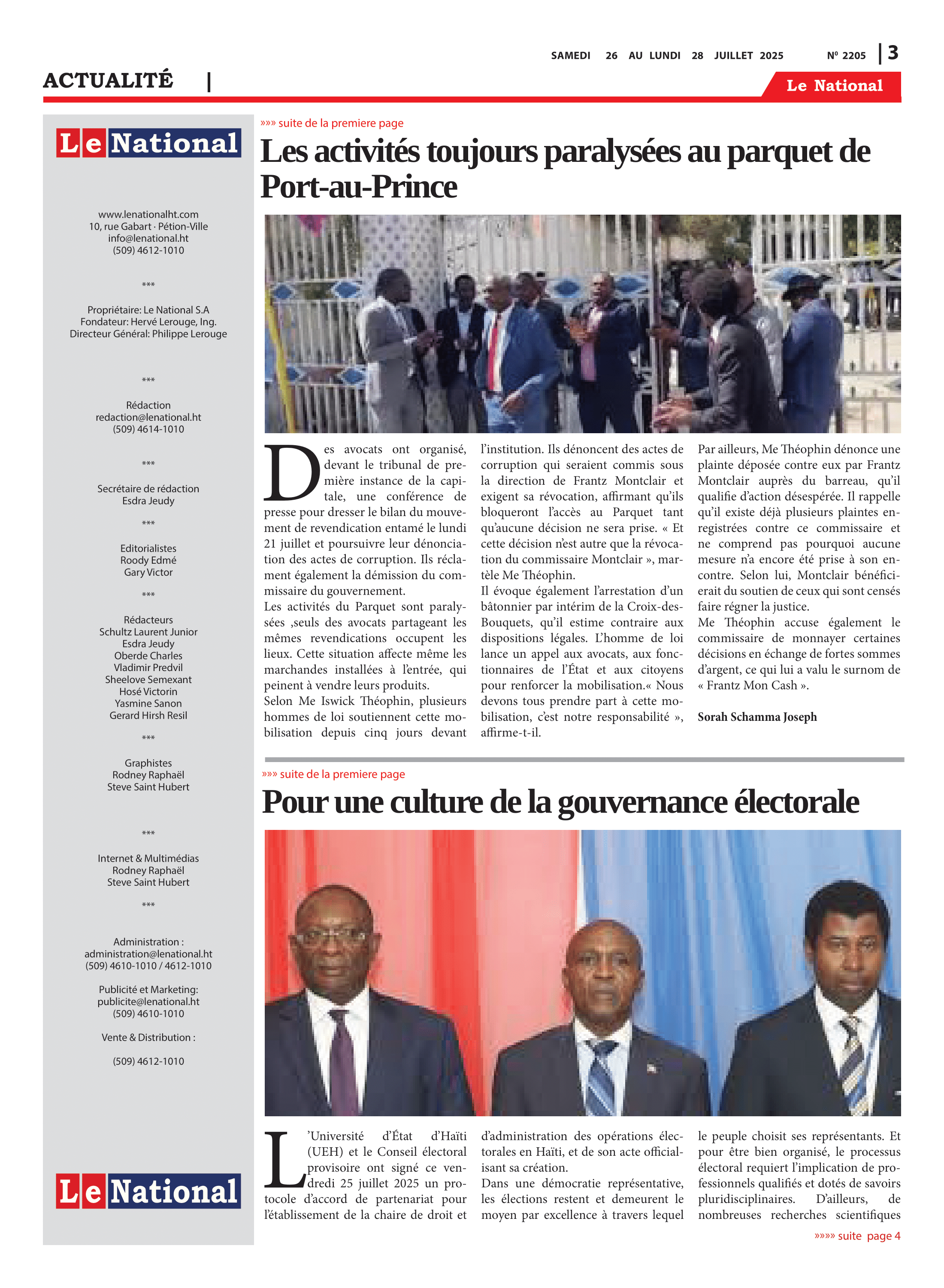 Page 3 de l'édition 2205