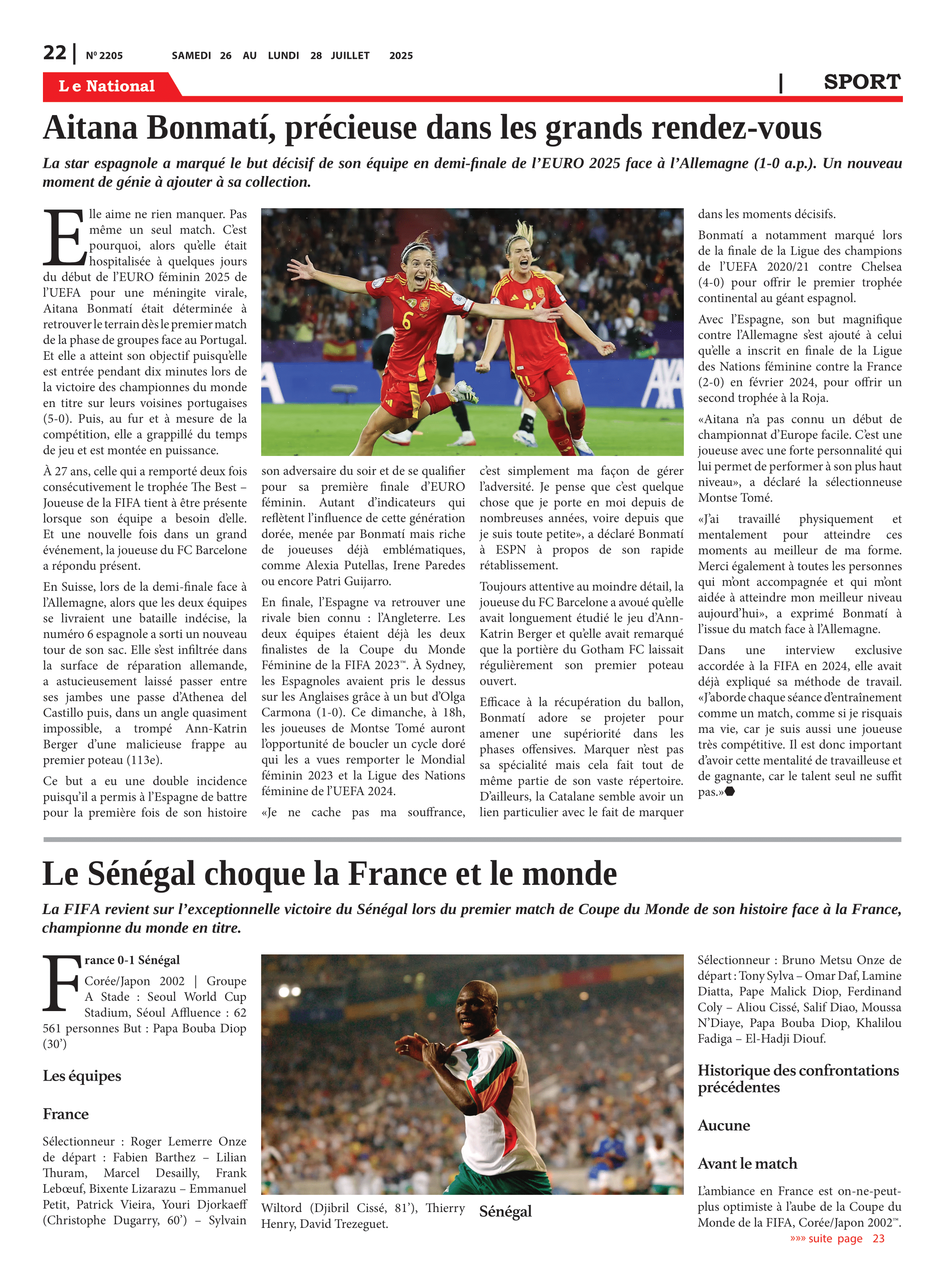 Page 22 de l'édition 2205