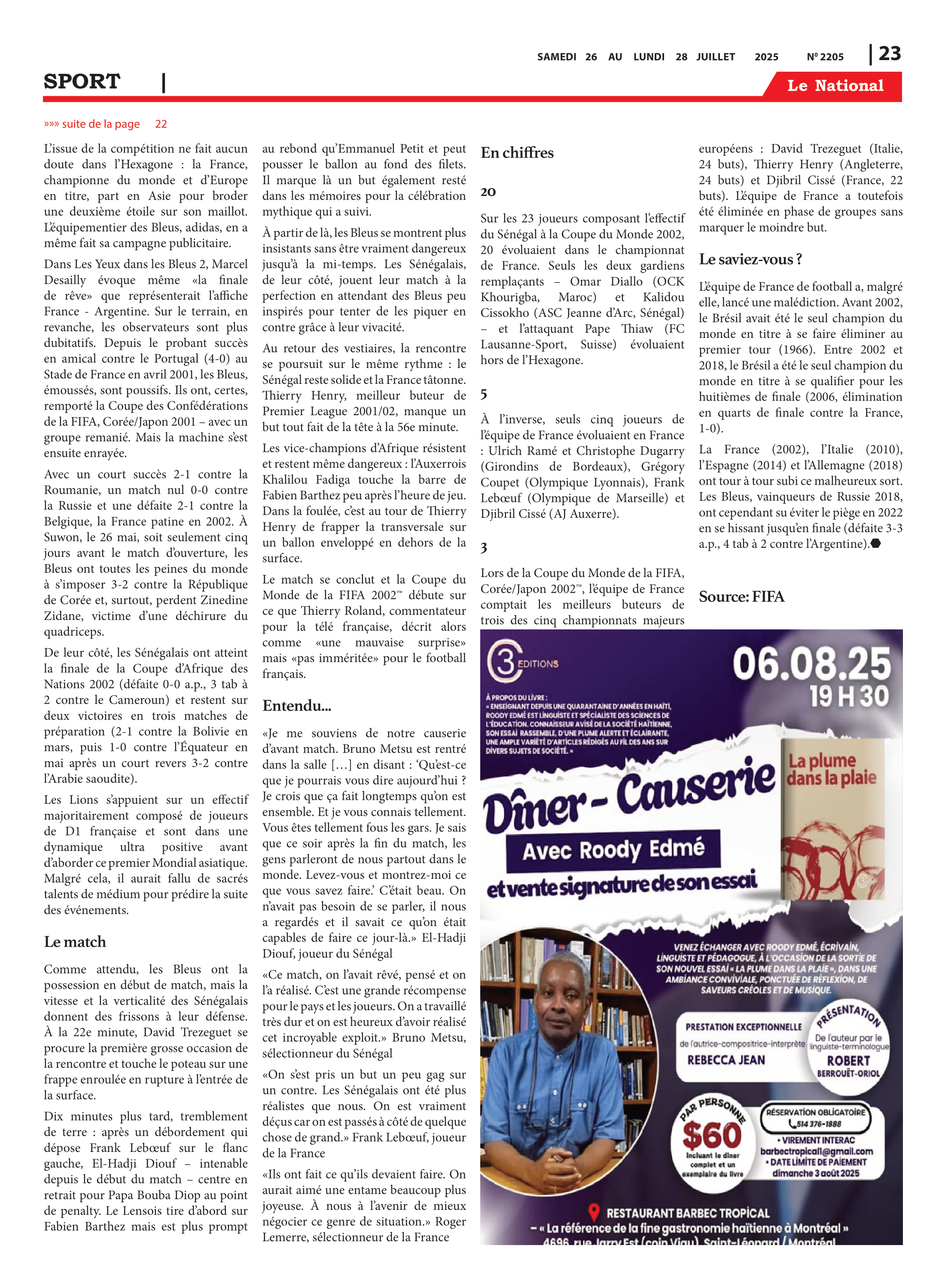 Page 23 de l'édition 2205