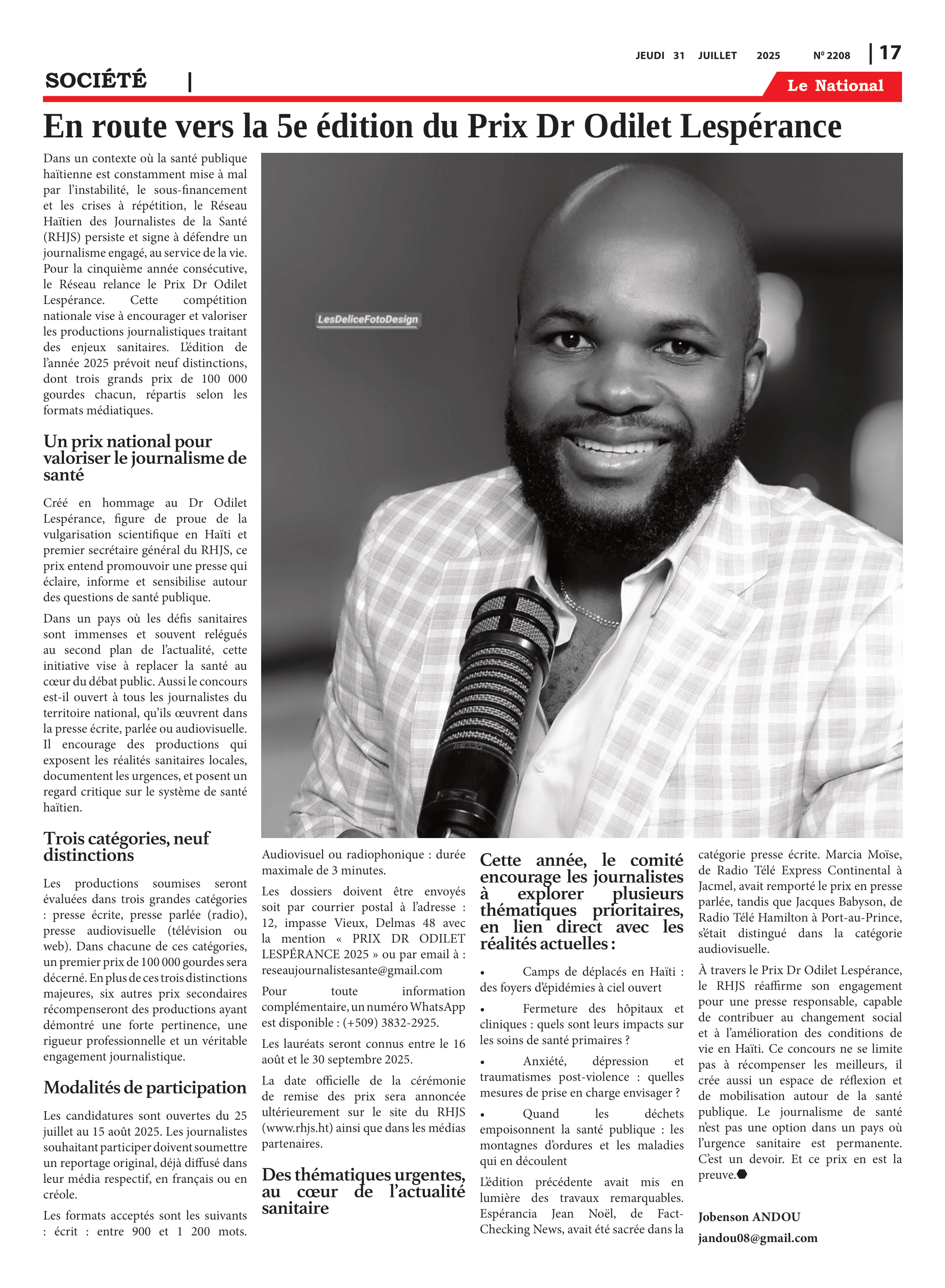 Page 17 de l'édition 2208