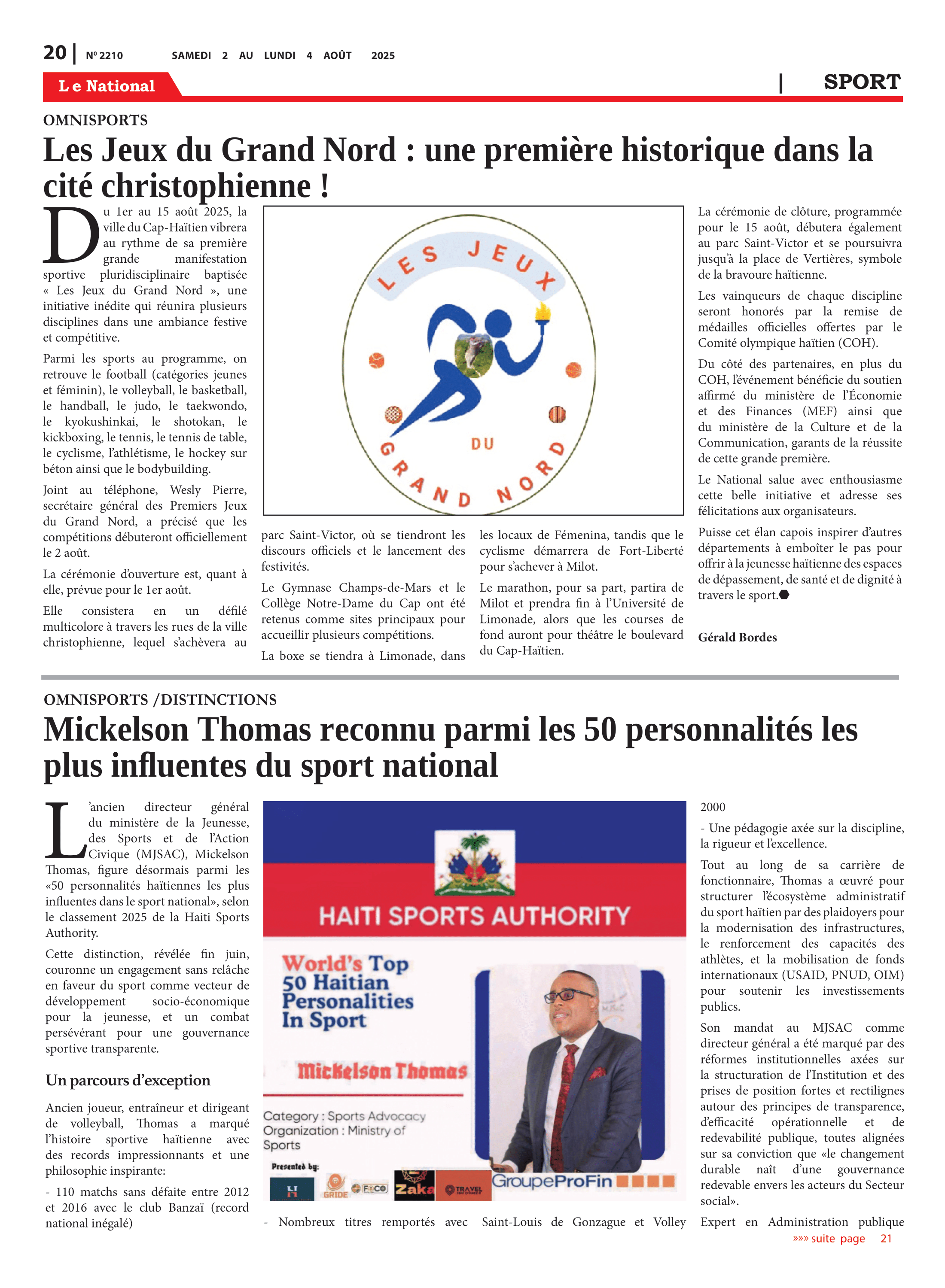 Page 20 de l'édition 2210