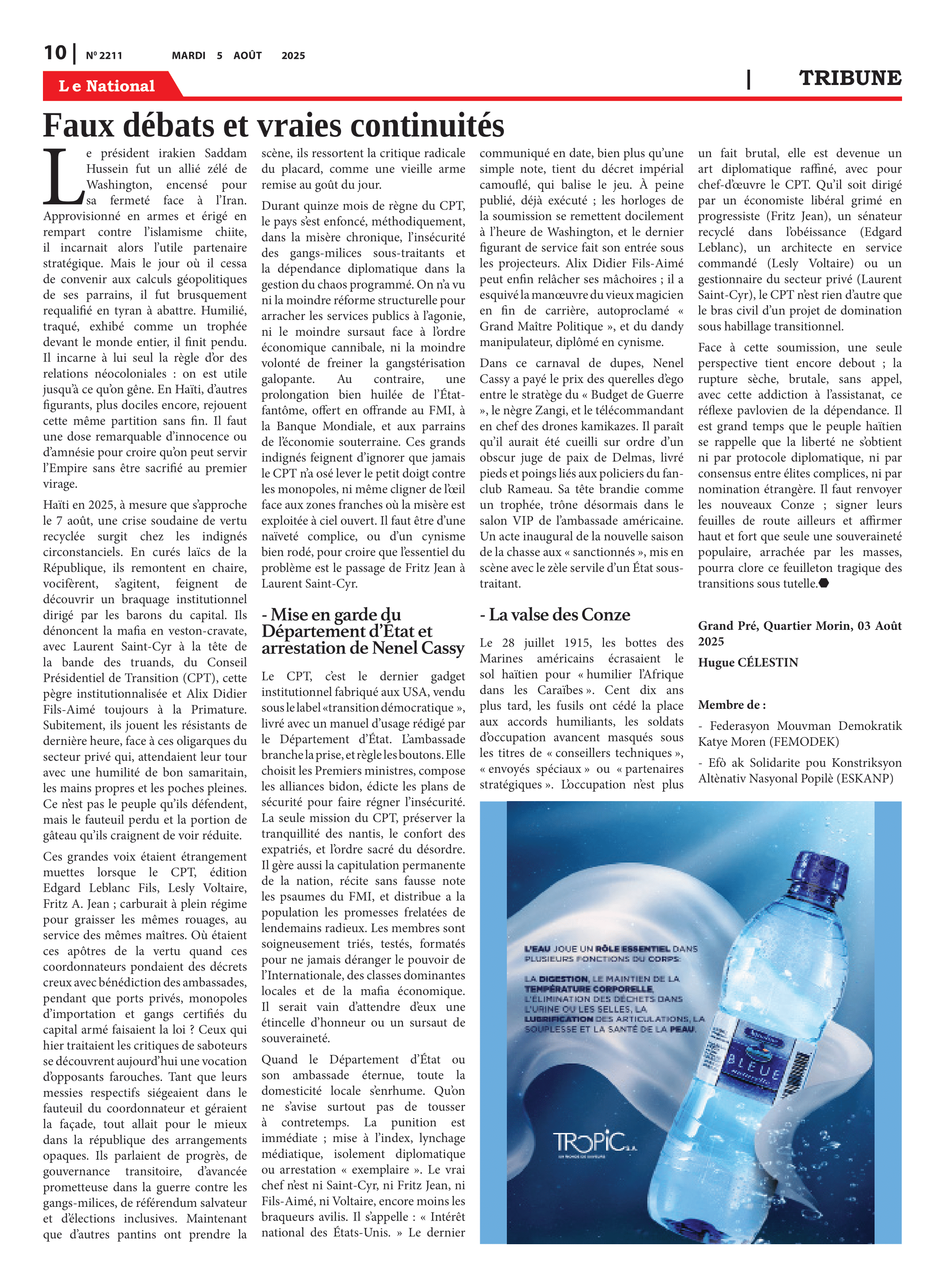 Page 10 de l'édition 2211