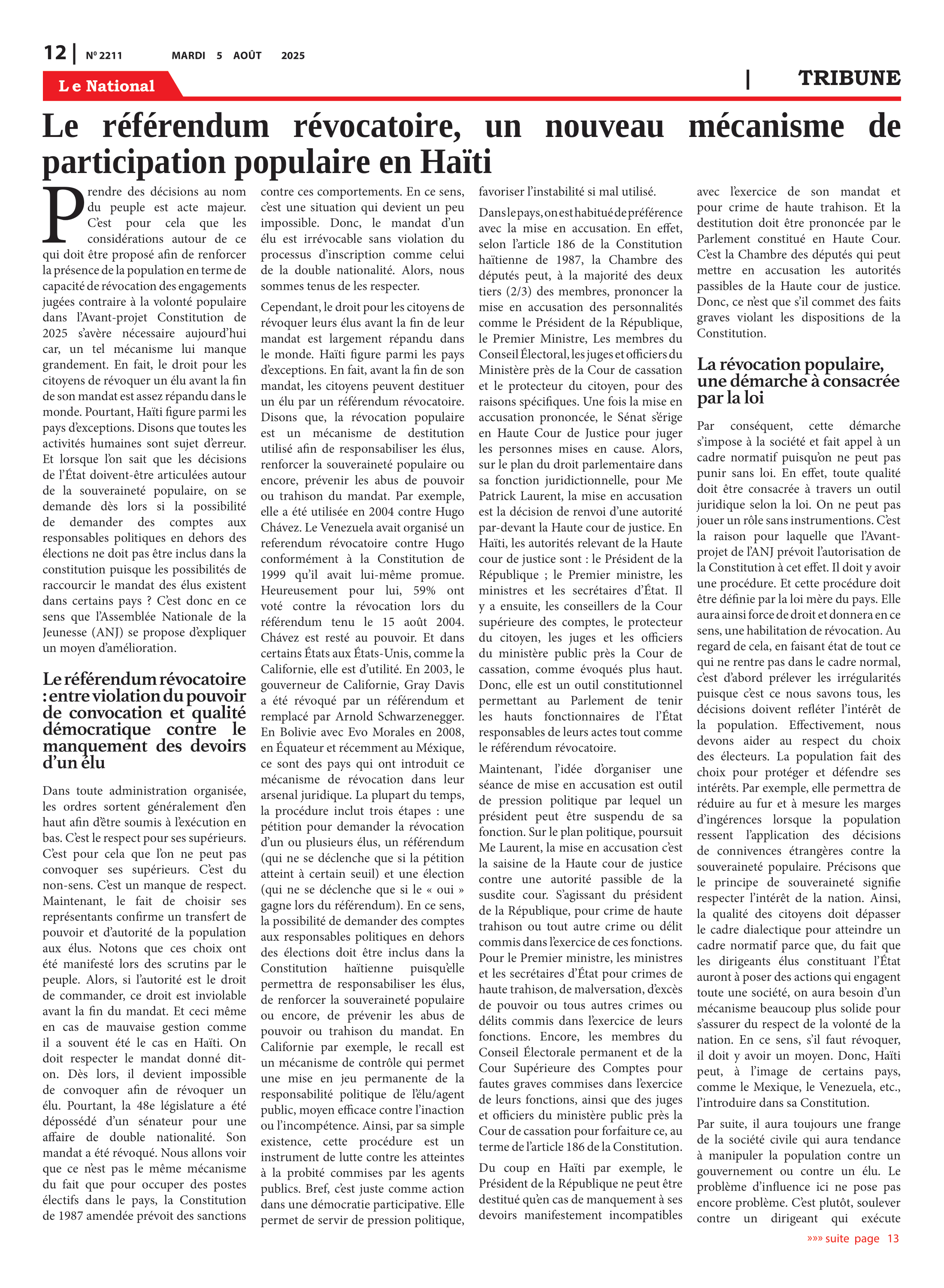 Page 12 de l'édition 2211