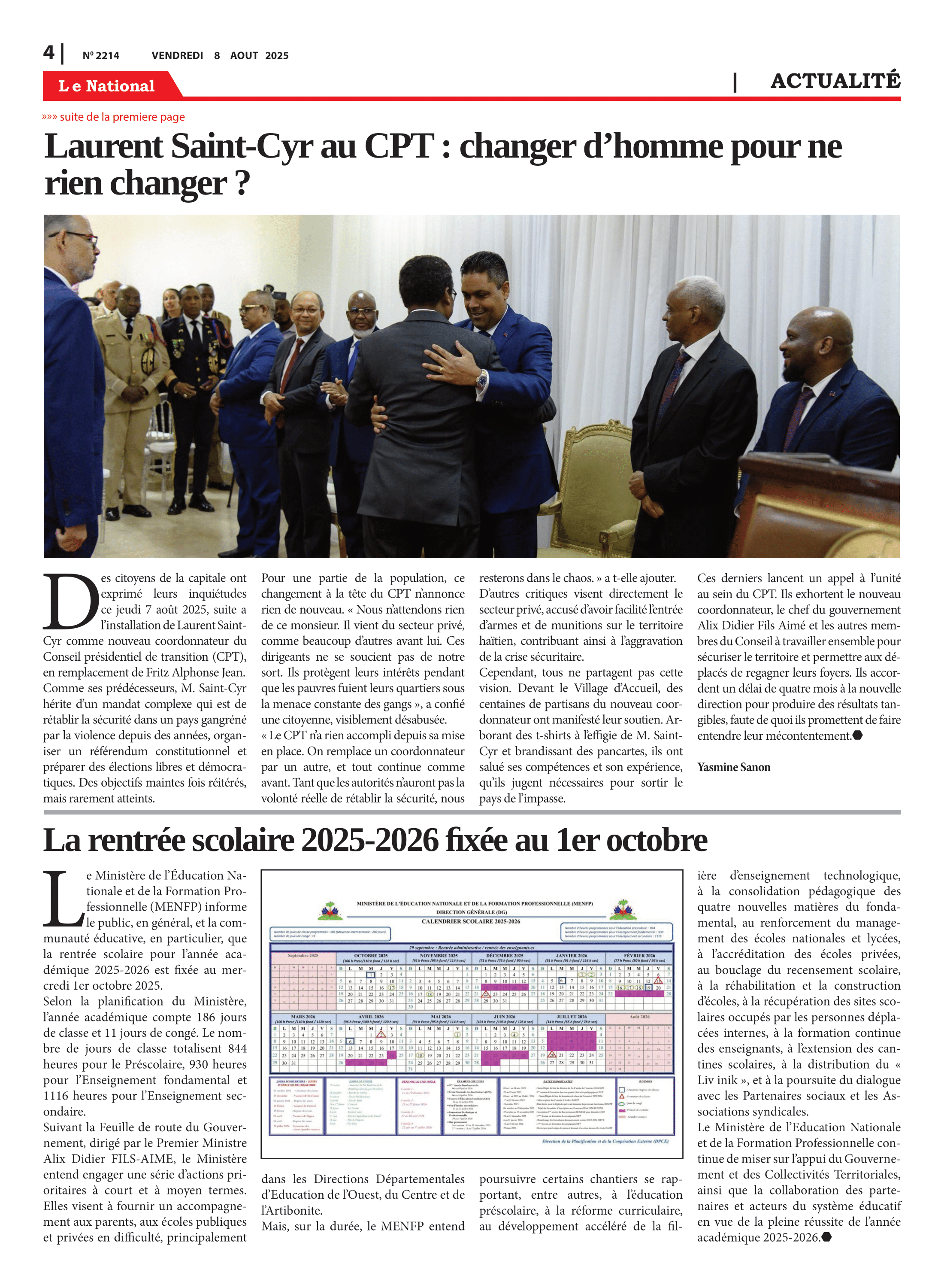 Page 4 de l'édition 2214
