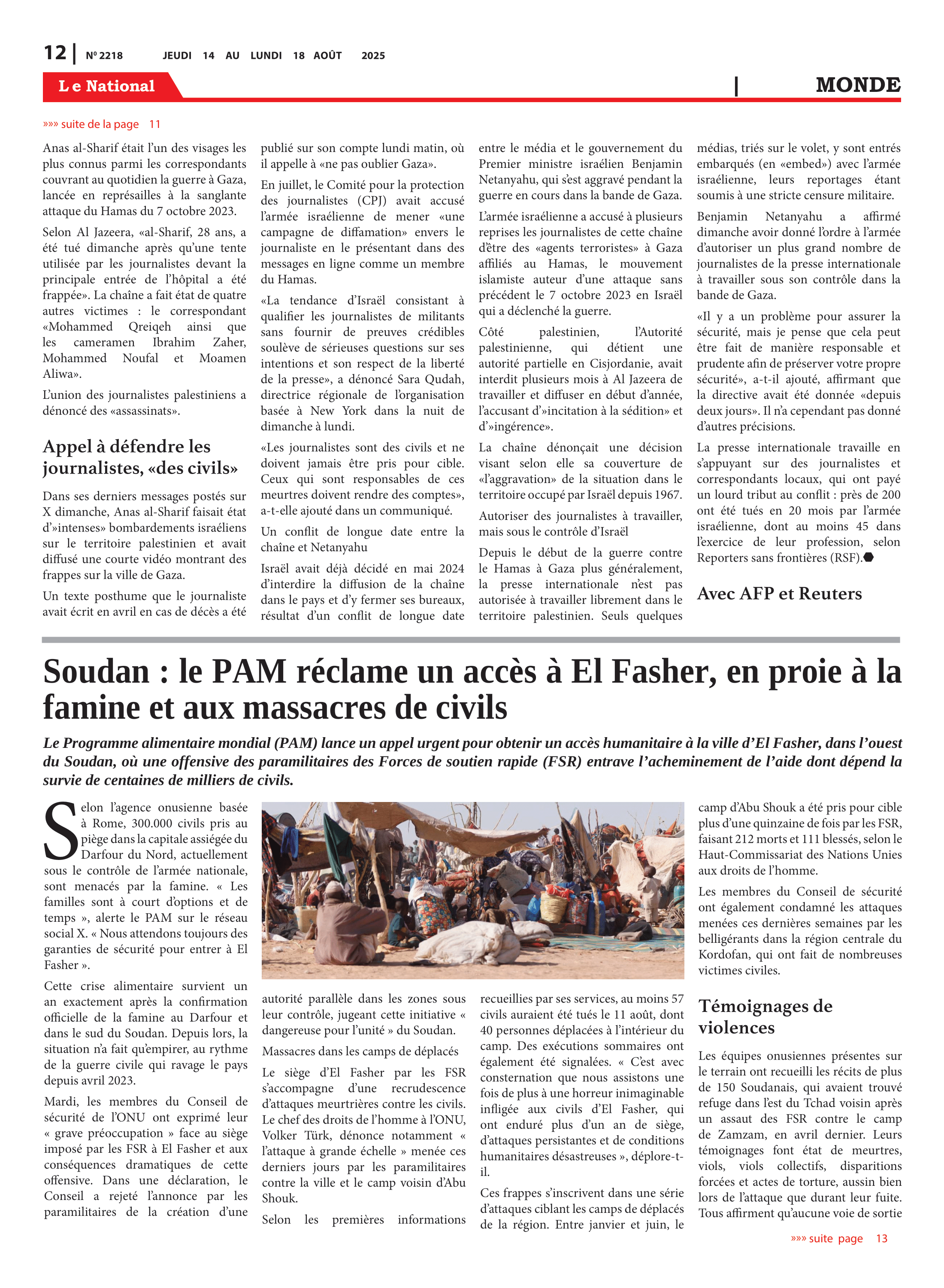 Page 11 de l'édition 2218