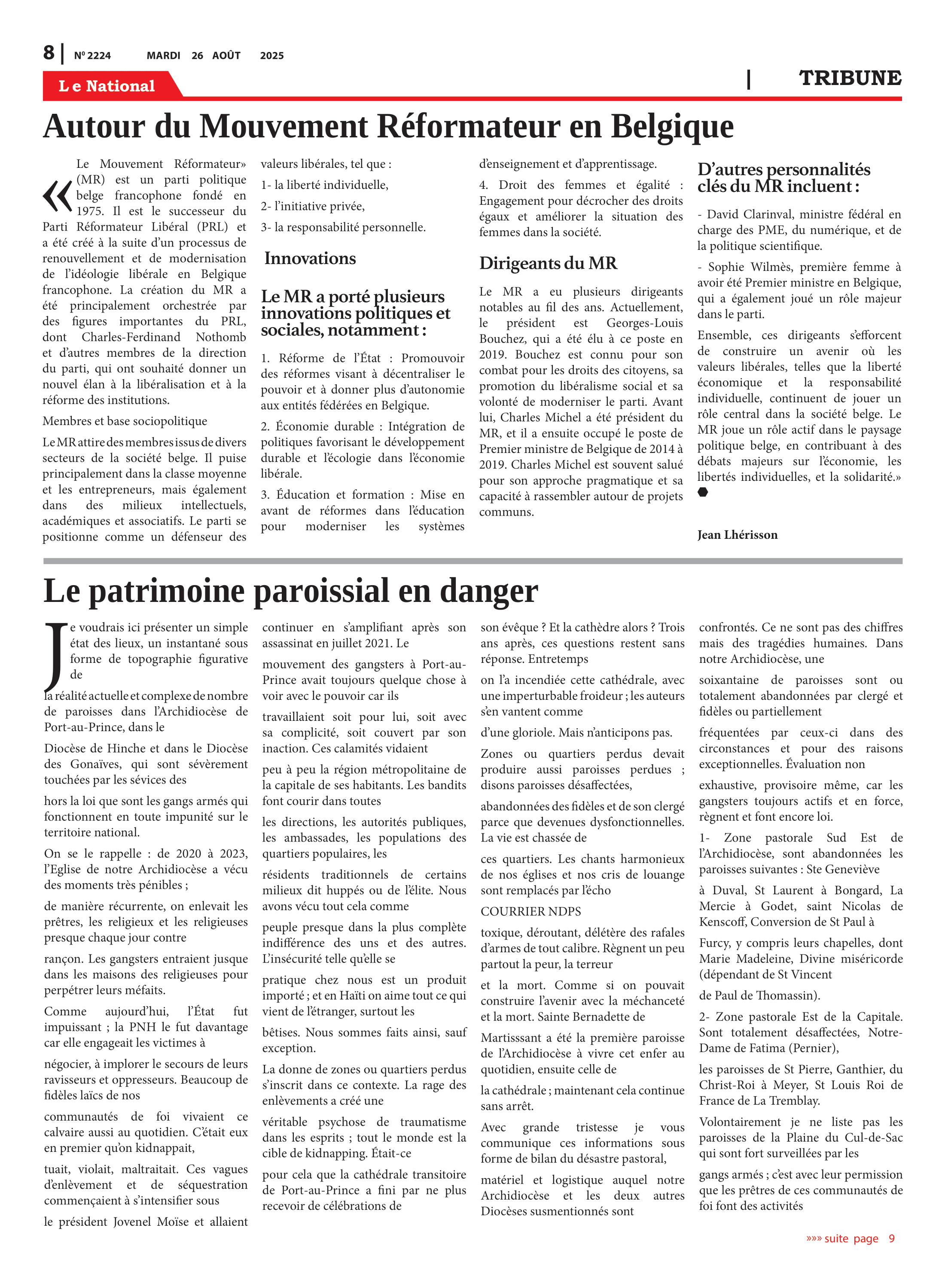 Page 8 de l'édition 2224