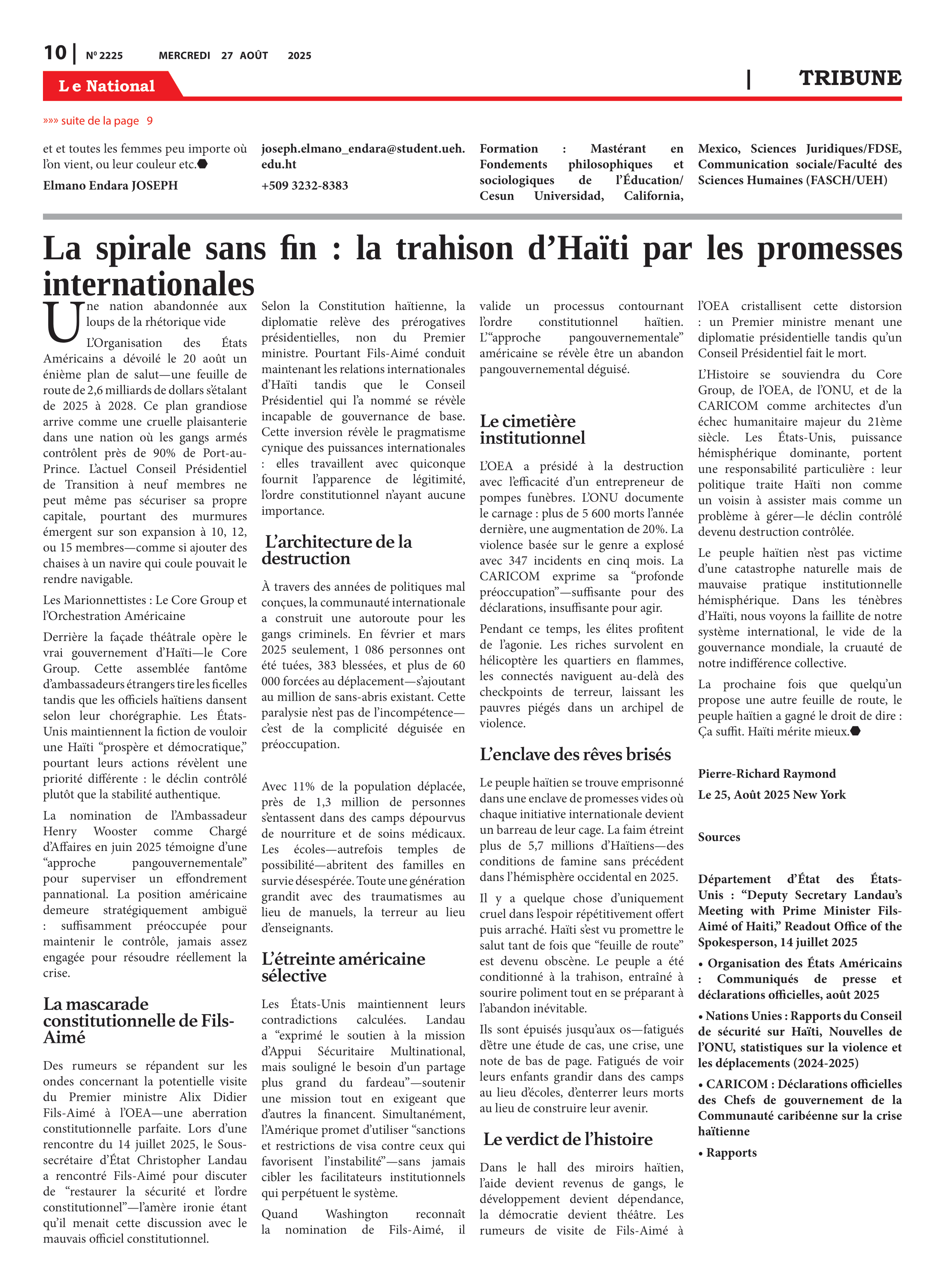 Page 10 de l'édition 2225