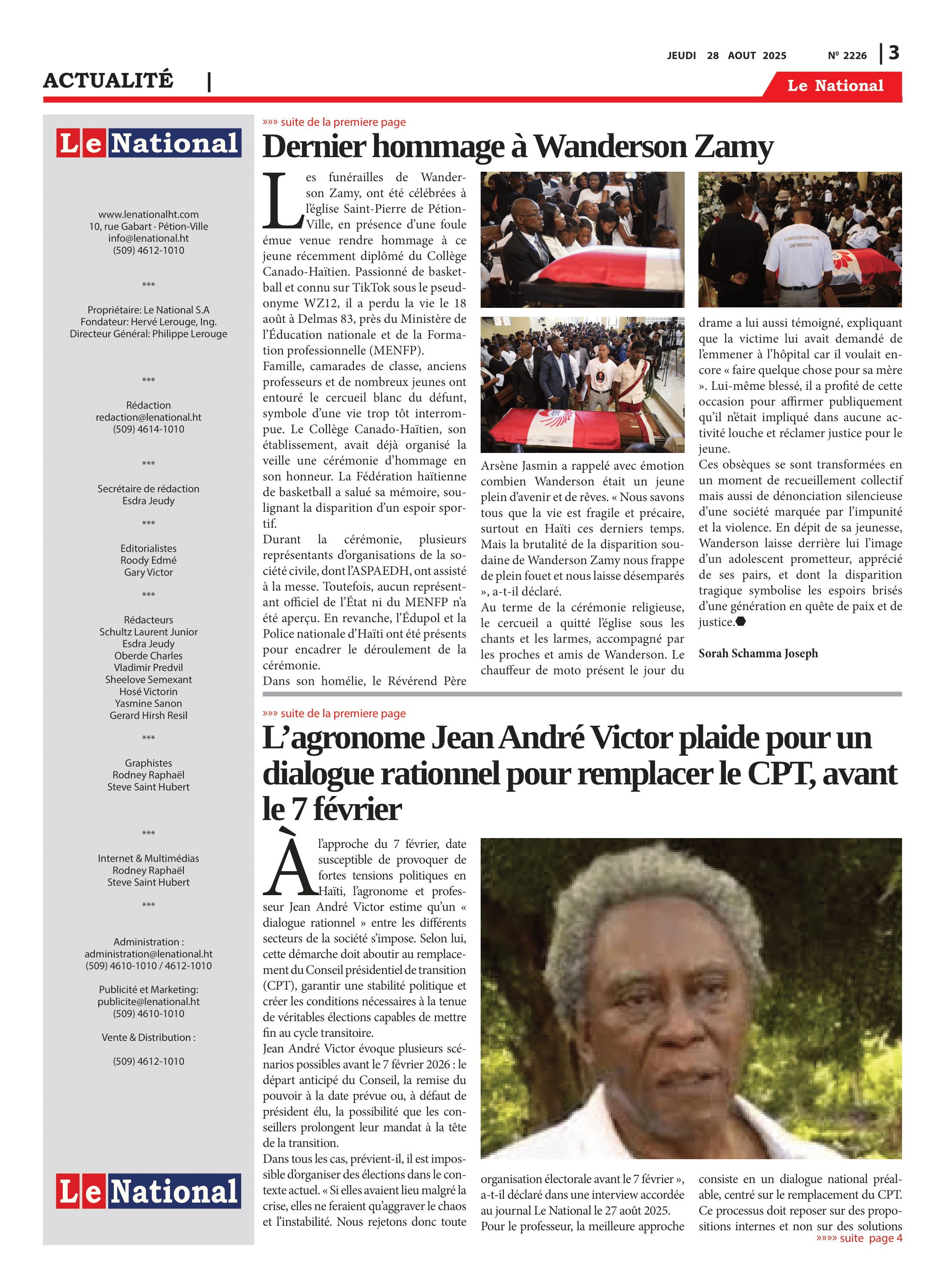 Page 3 de l'édition 2226