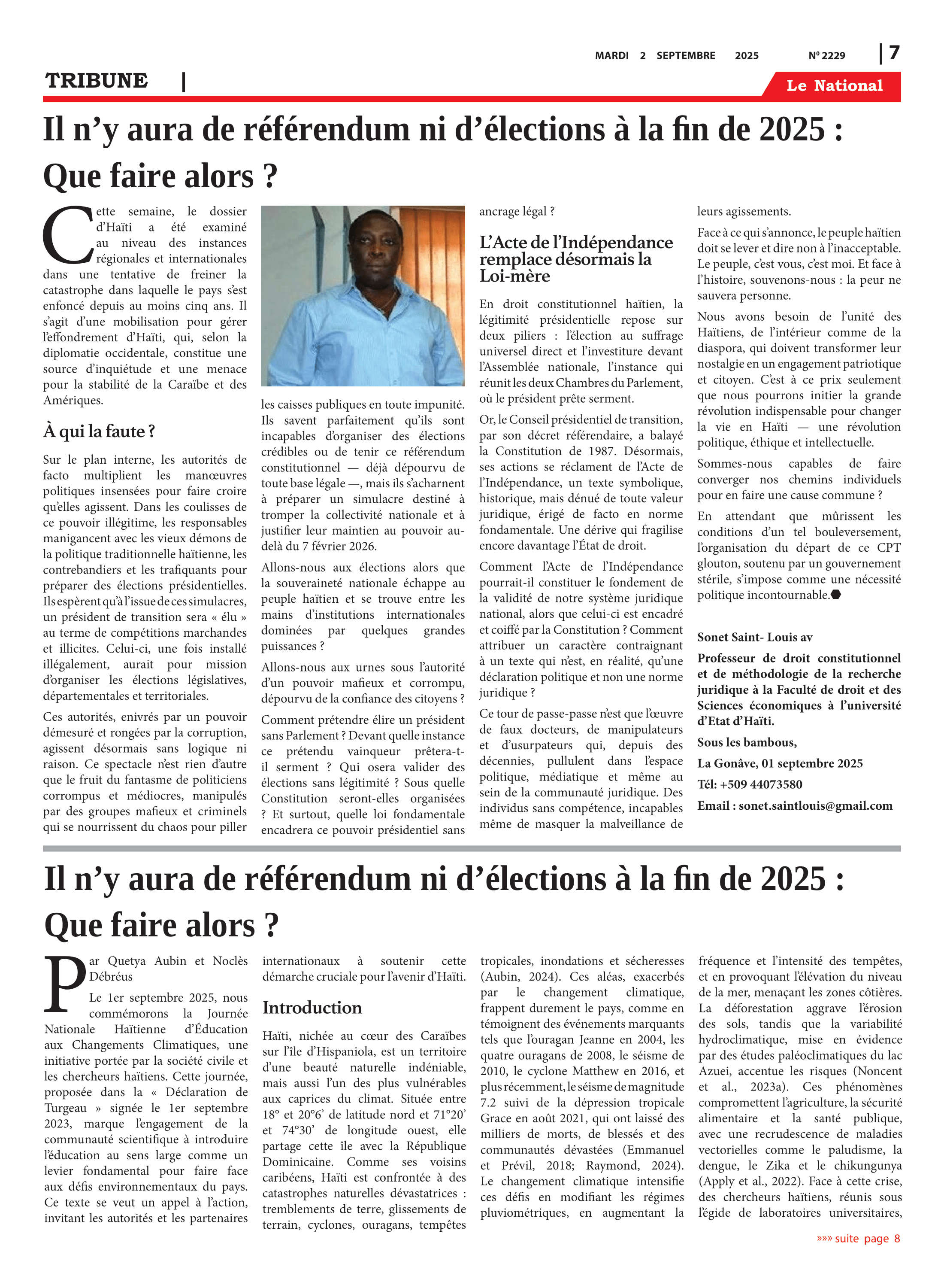 Page 7 de l'édition 2229