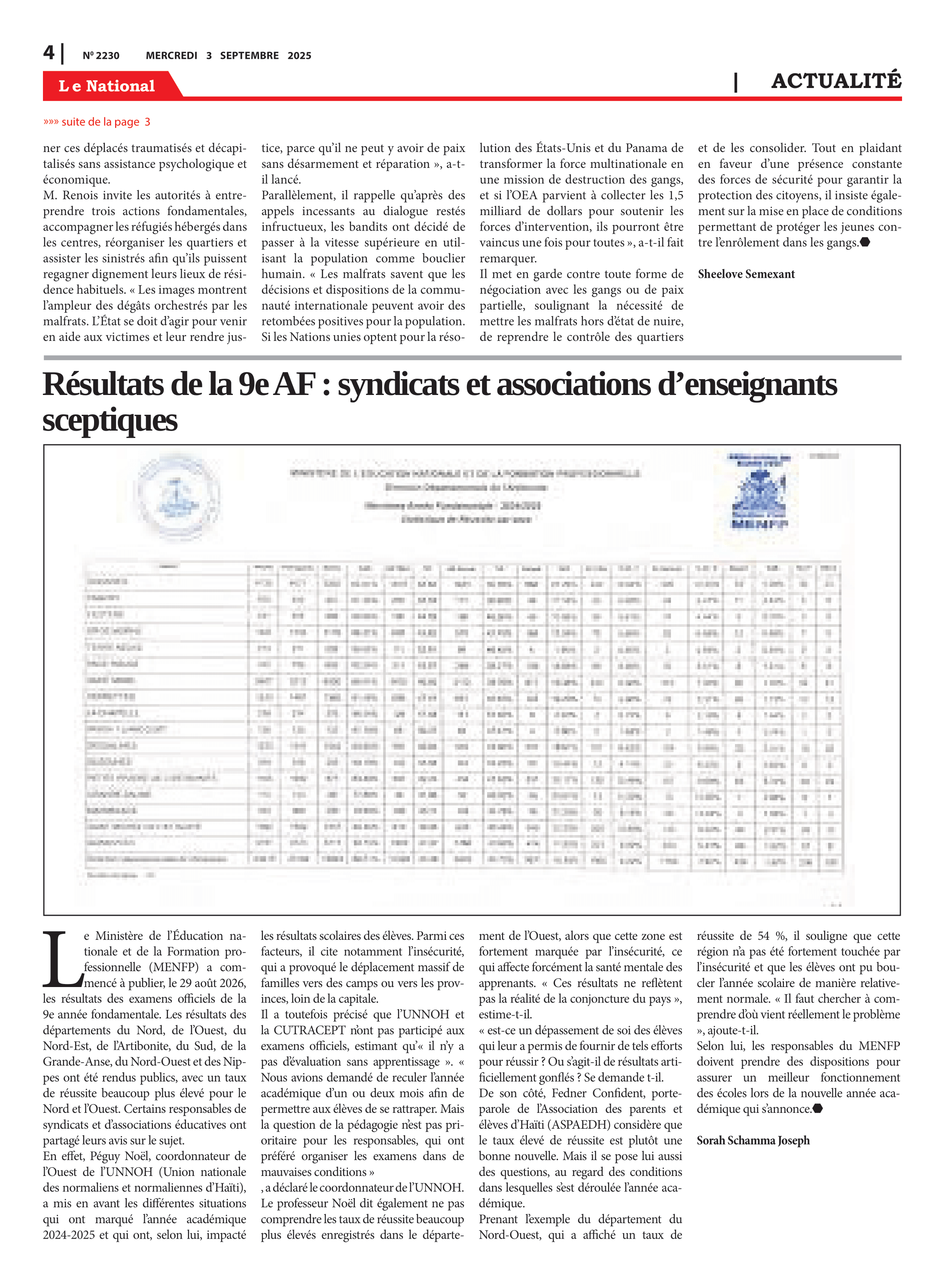 Page 4 de l'édition 2230