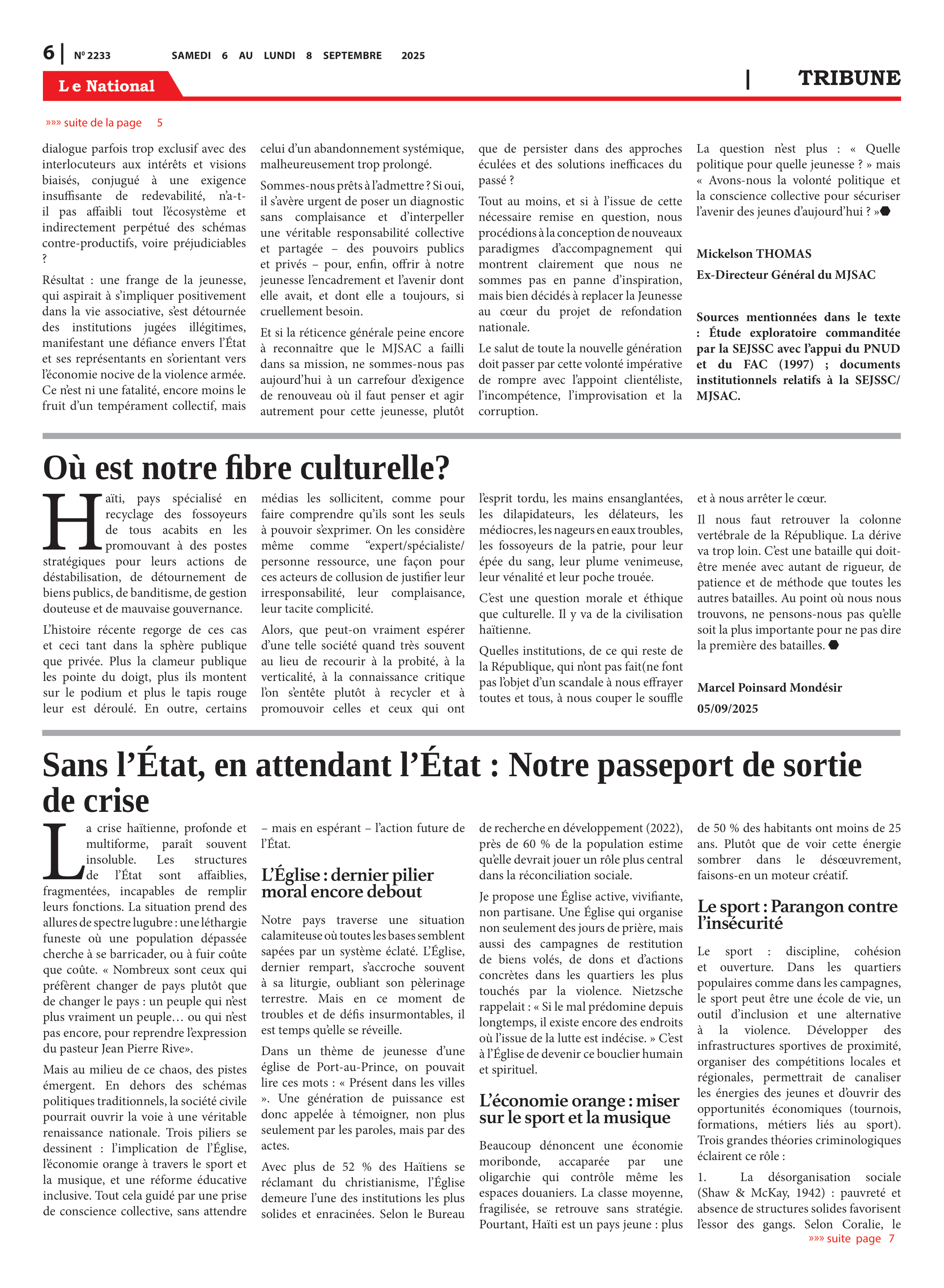 Page 6 de l'édition 2233