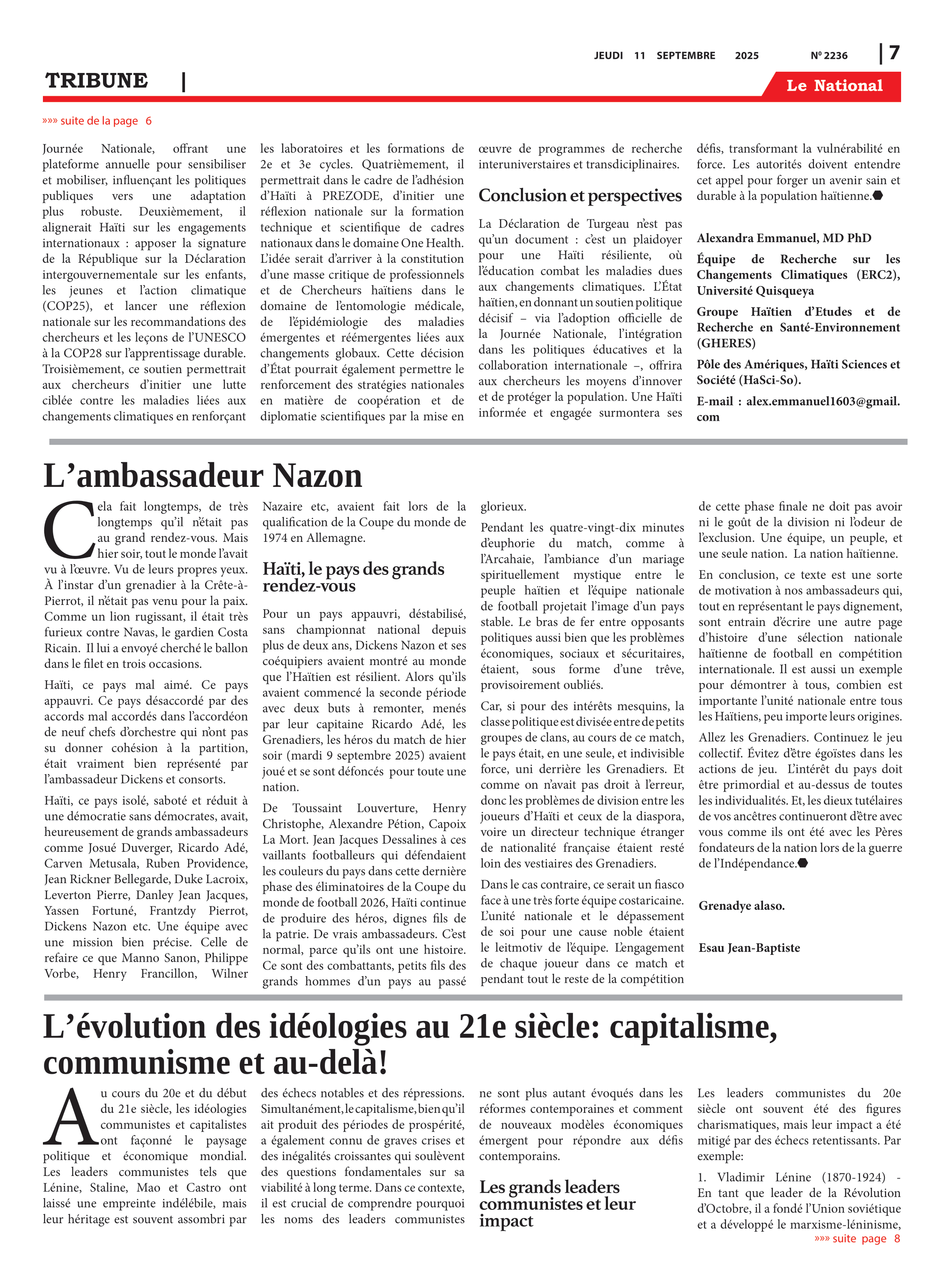 Page 7 de l'édition 2236