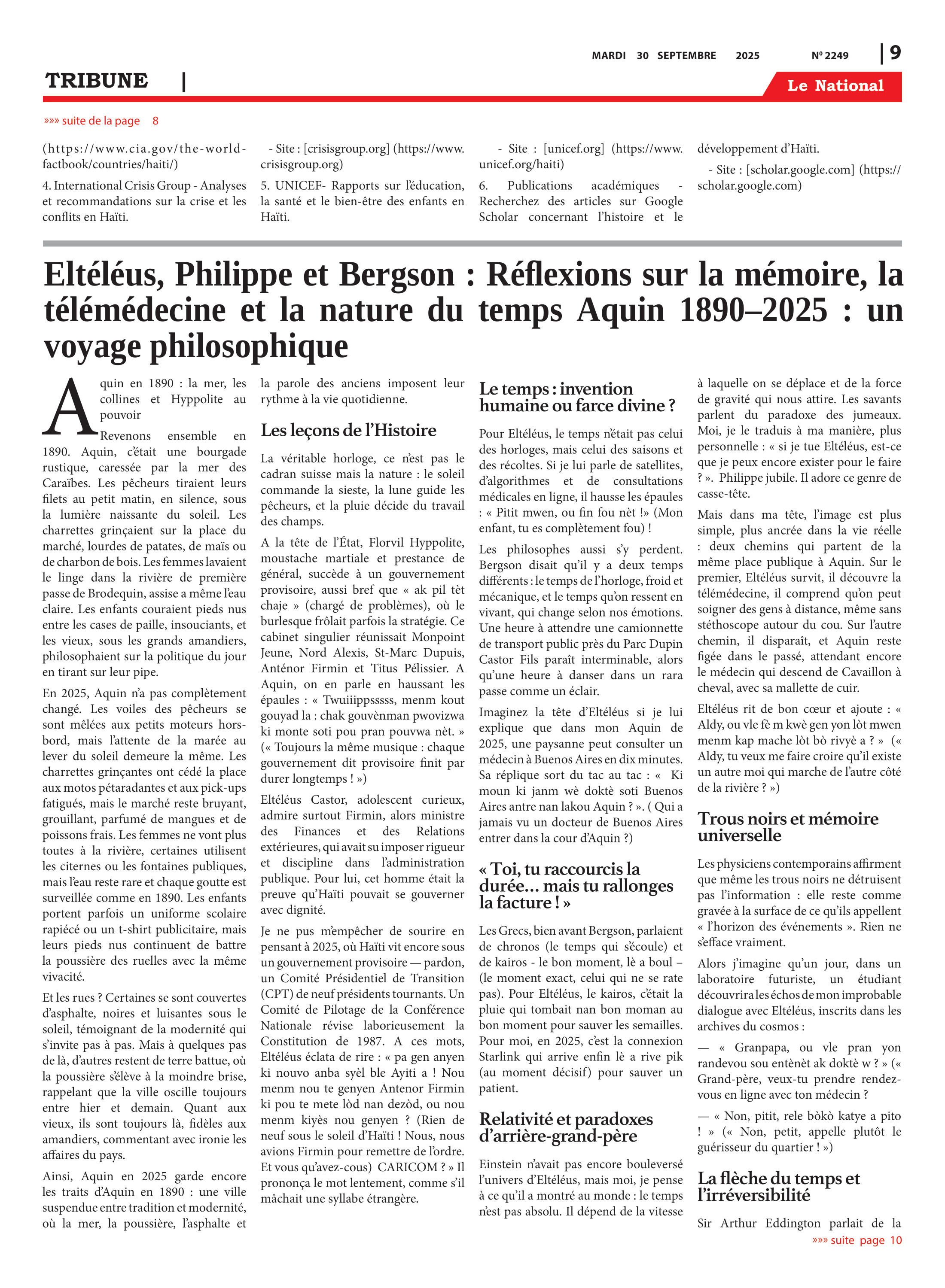 Page 9 de l'édition 2249